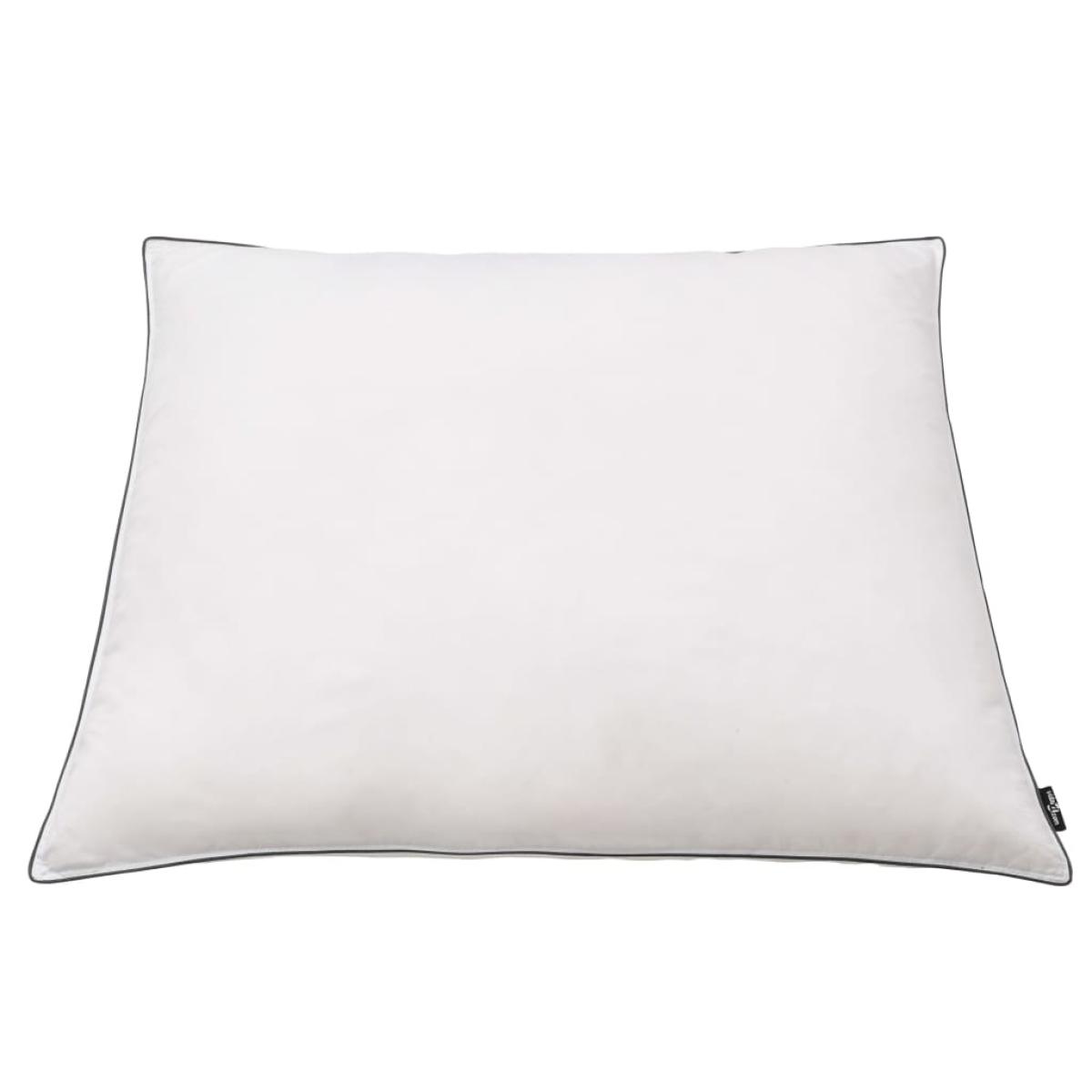 Almohadas 2 uds relleno plumón/plumas 80x80 cm blanco