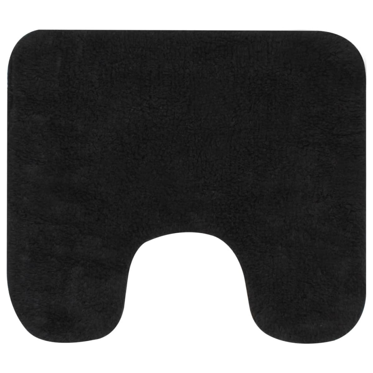 Conjunto de alfombrillas de baño de tela 2 piezas antracita