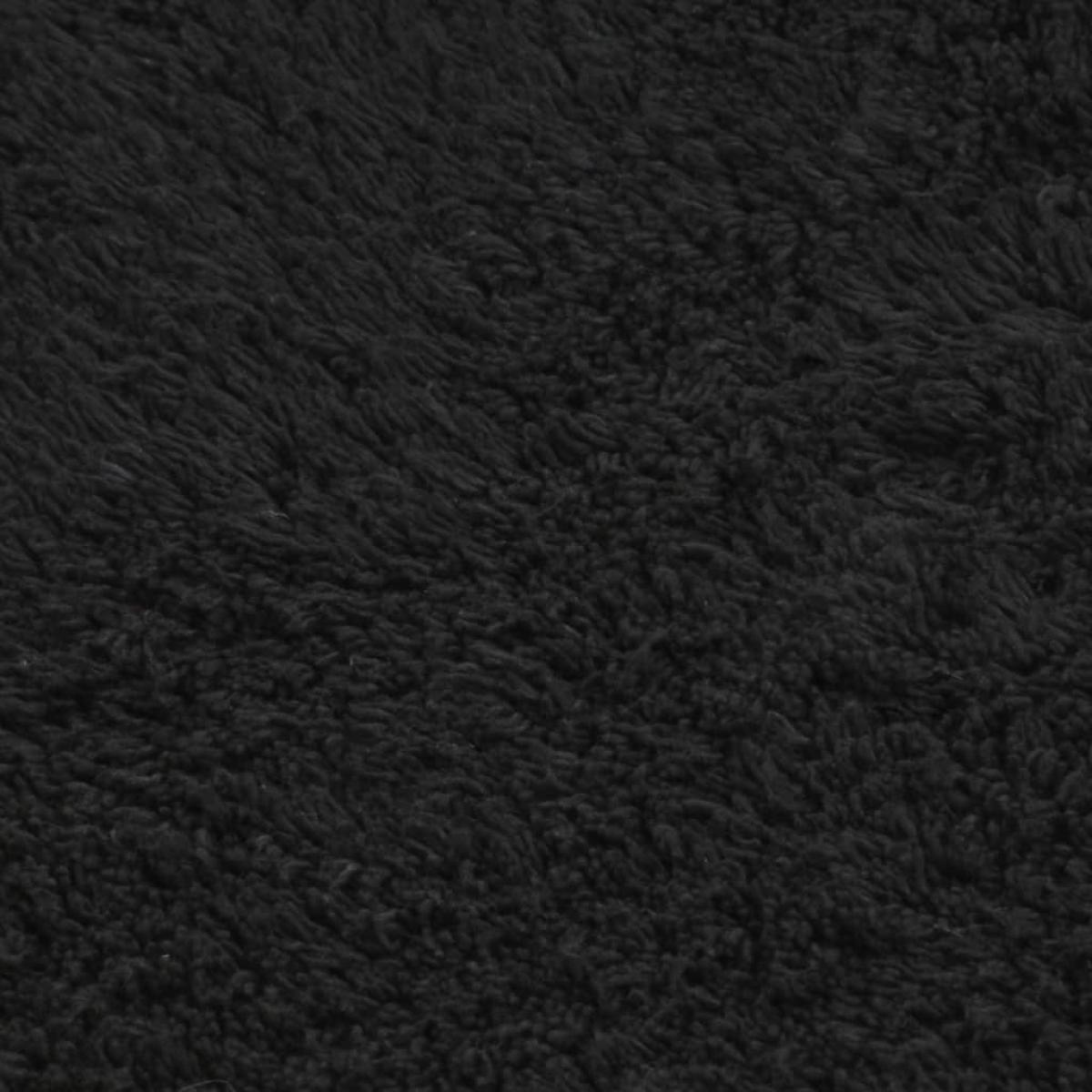 Conjunto de alfombrillas de baño de tela 2 piezas antracita