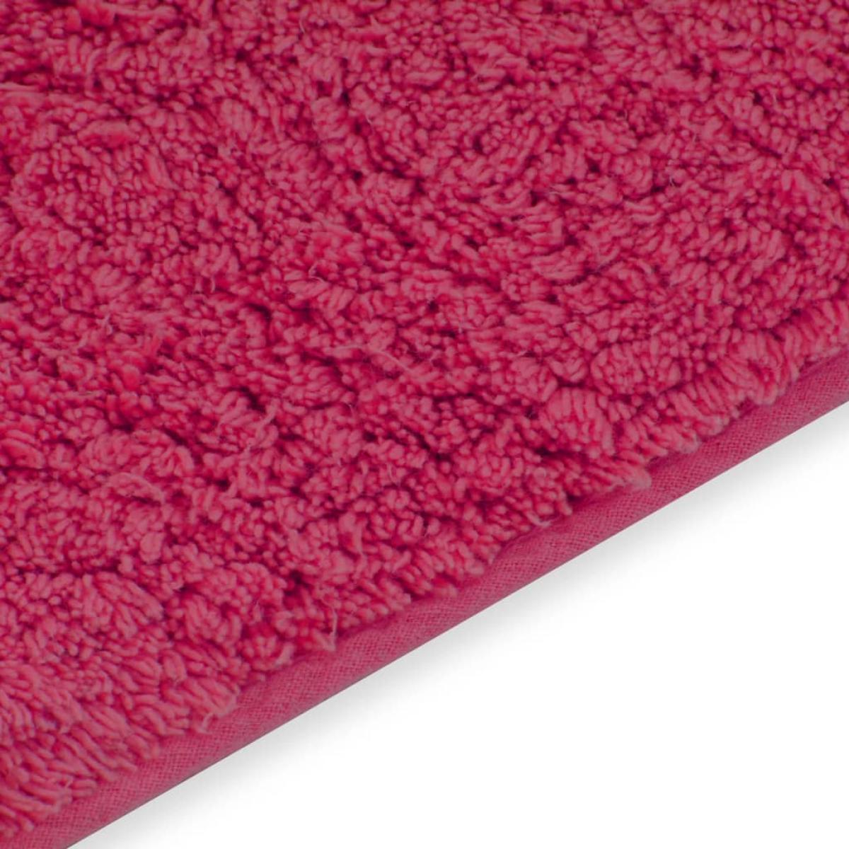Conjunto de alfombrillas de baño de tela 2 piezas fucsia