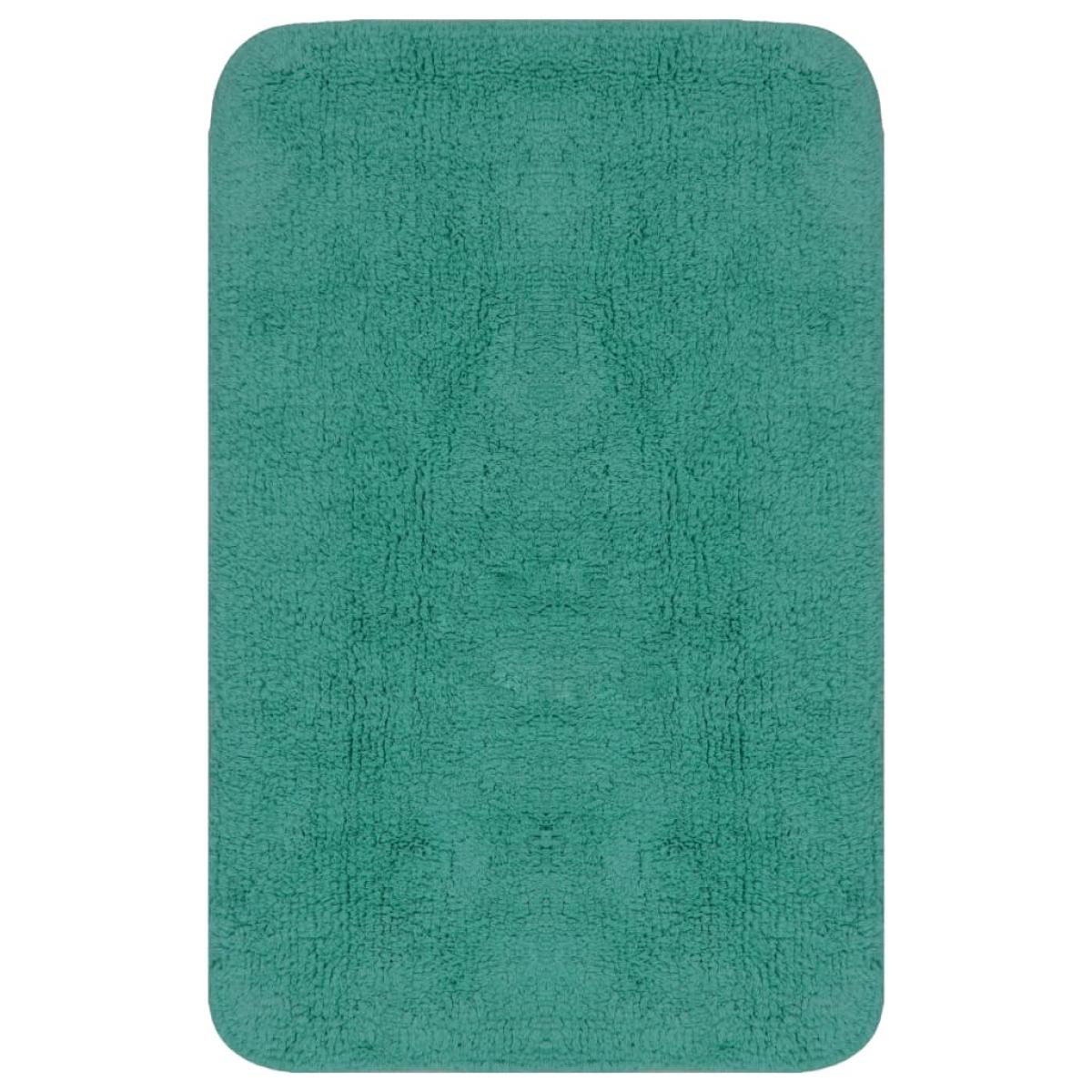 Conjunto de alfombras de baño de tela 2 piezas turquesa