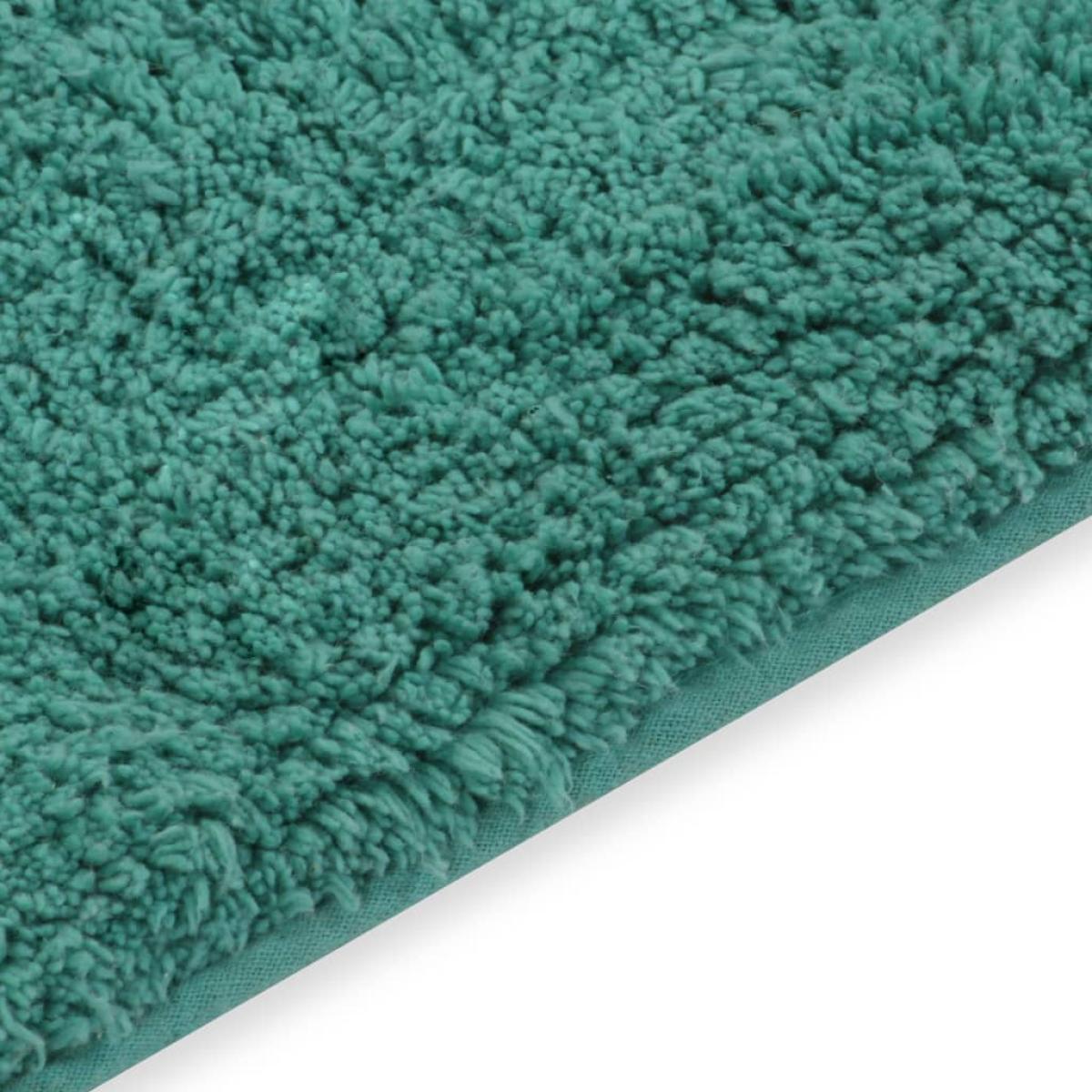 Conjunto de alfombras de baño de tela 2 piezas turquesa
