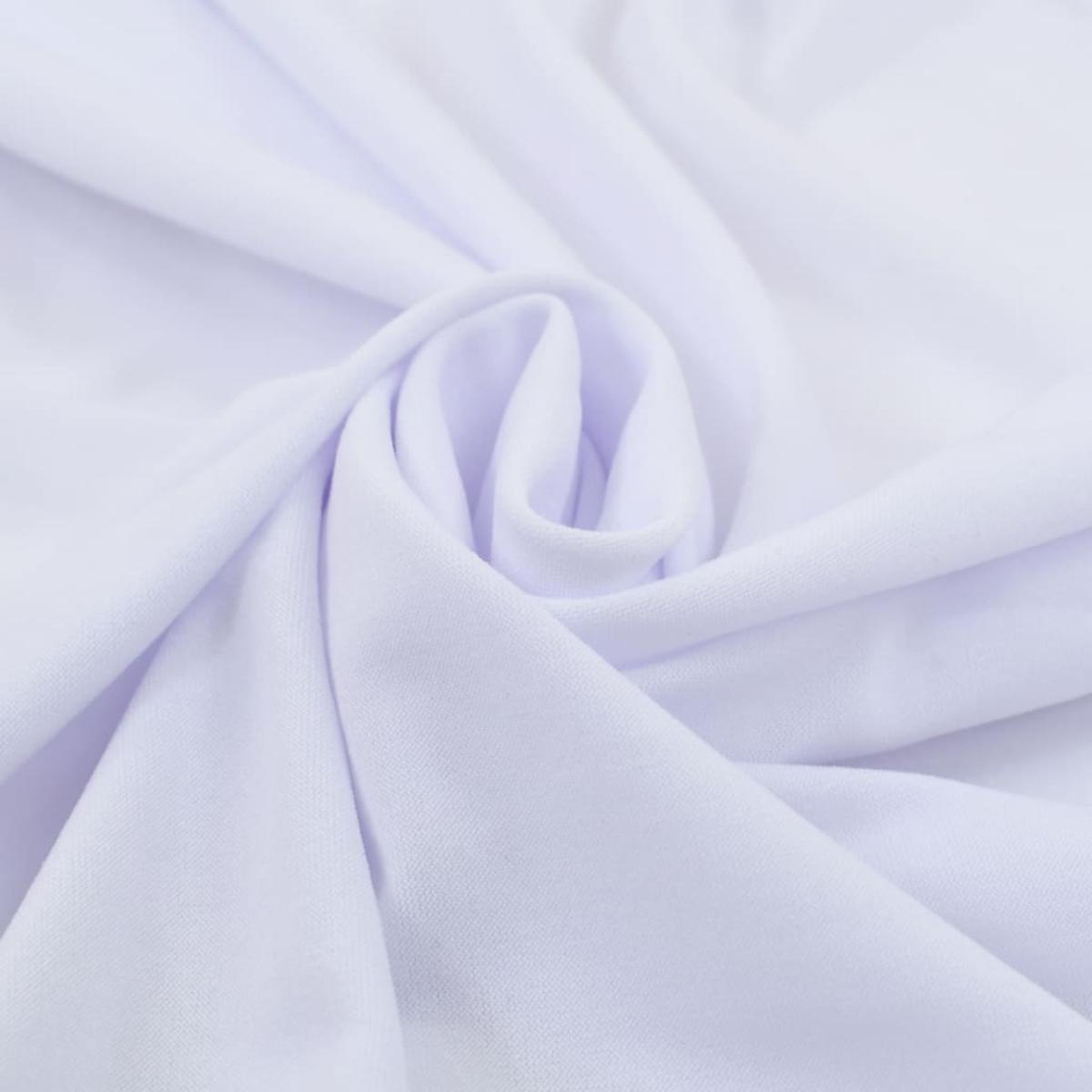Fundas elásticas de mesa 2 uds con falda 120x60,5x74 cm blanco