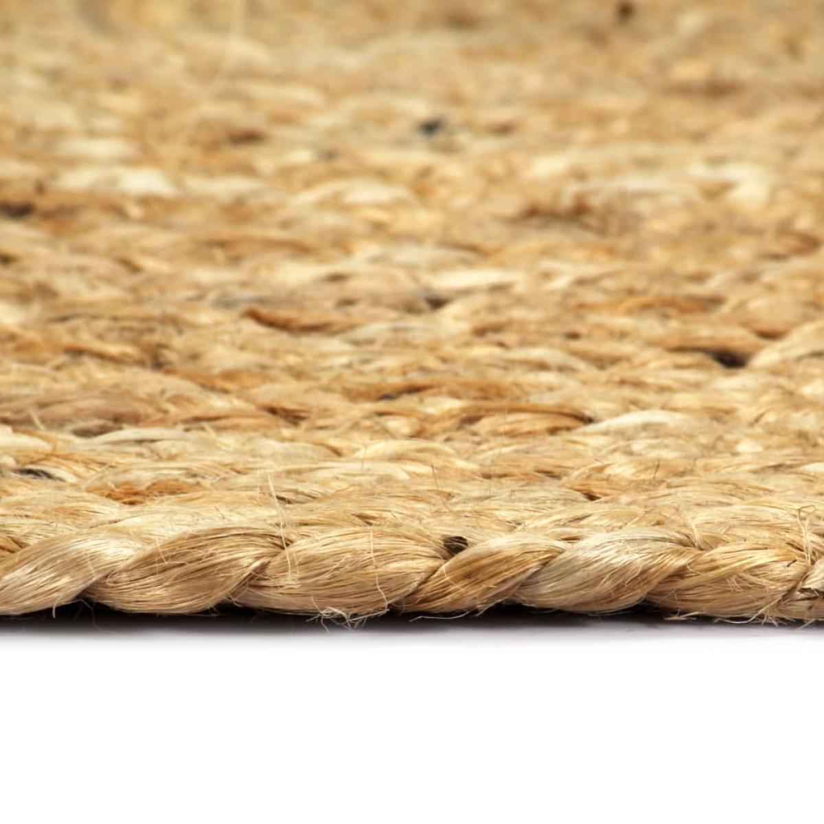 Mantel individual 4 unidades liso redondo yute natural 38 cm