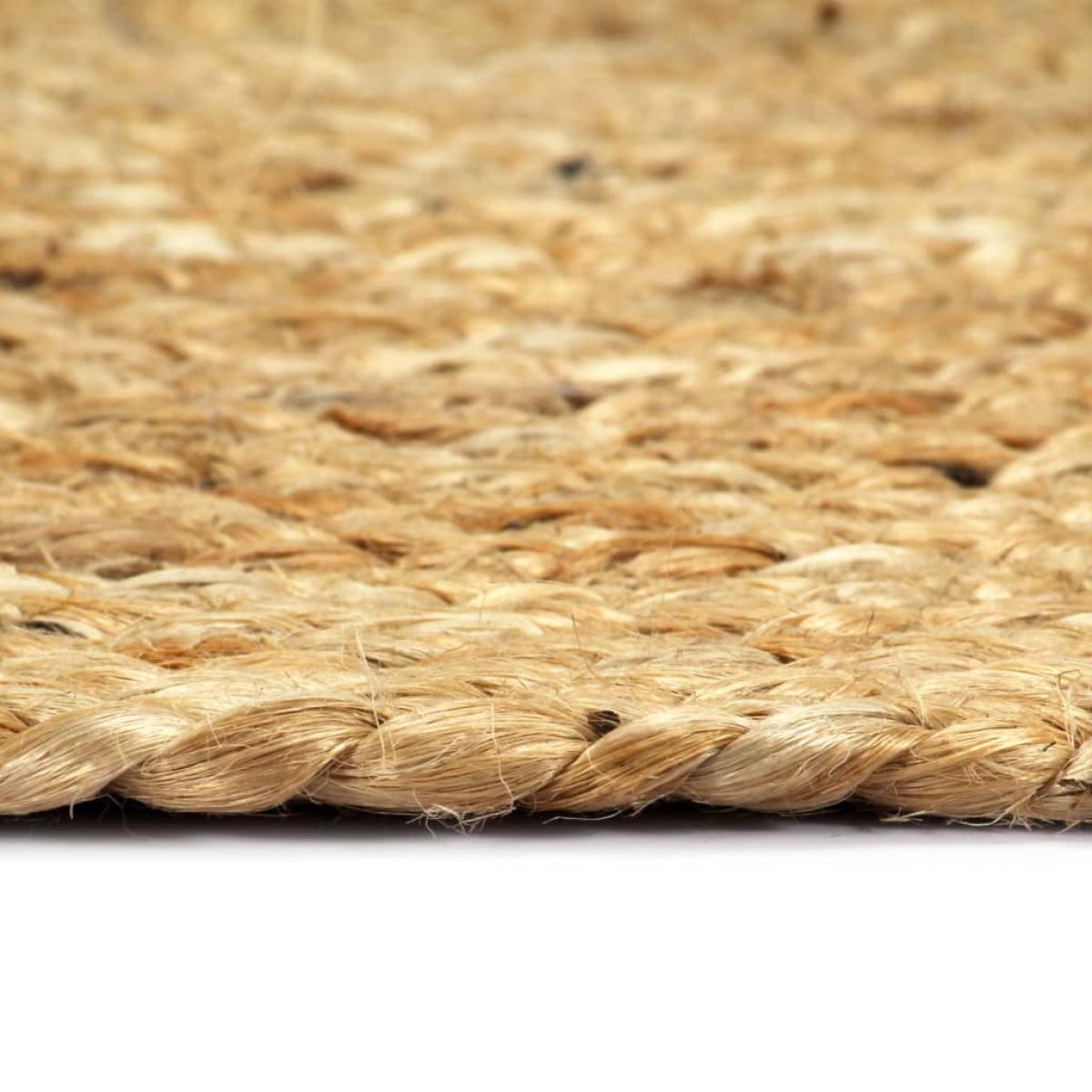 Mantel individual 6 unidades liso redondo yute natural 38 cm