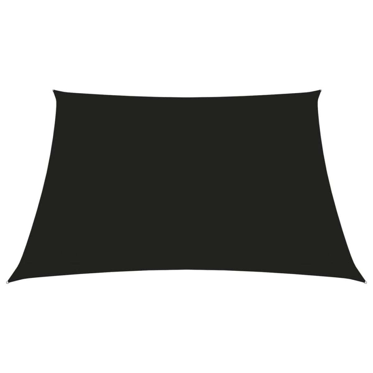 Toldo de vela cuadrado de tela oxford negro 4,5x4,5 m