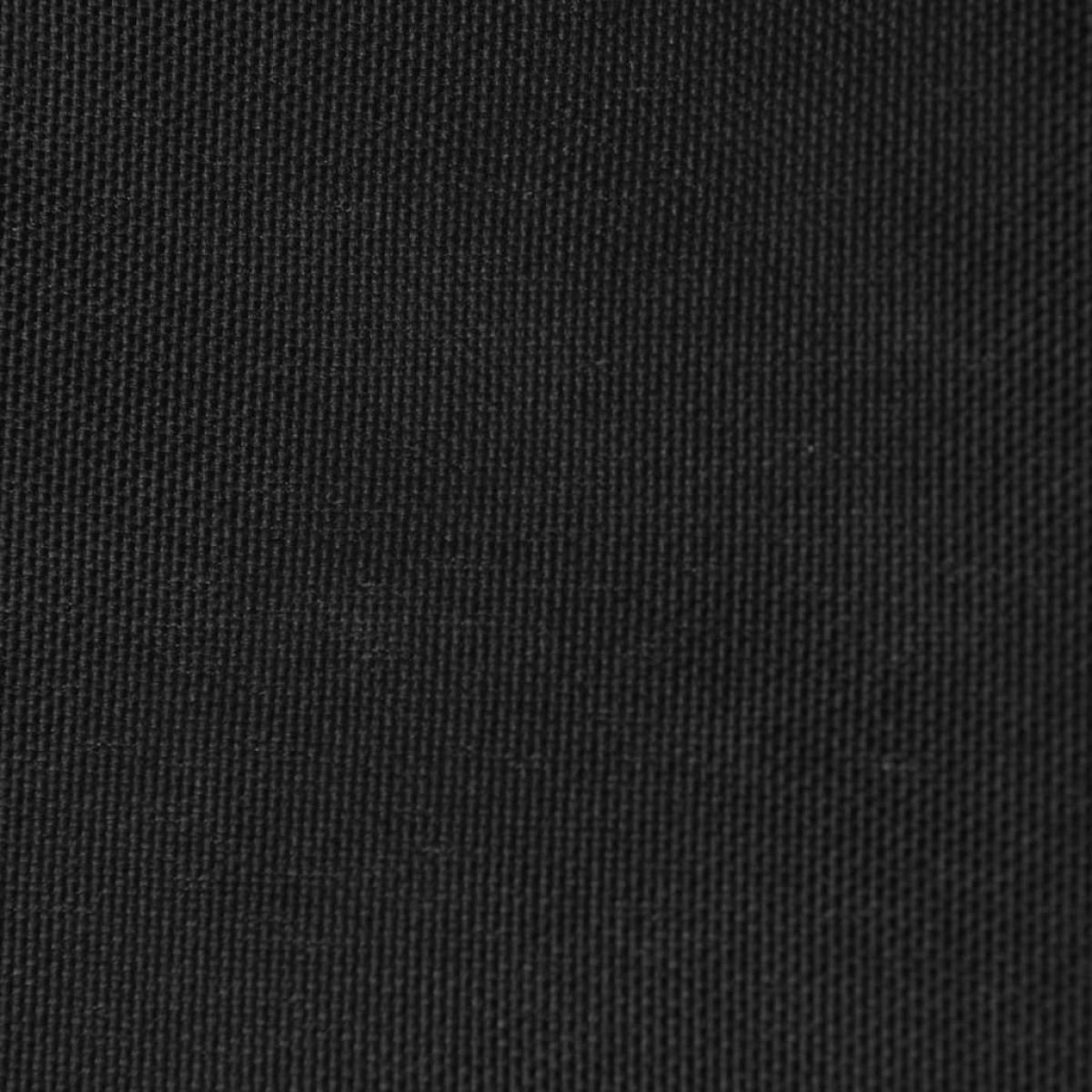 Toldo de vela cuadrado de tela oxford negro 4,5x4,5 m