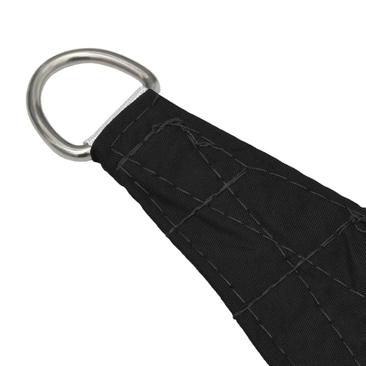 Toldo de vela cuadrado de tela oxford negro 4,5x4,5 m
