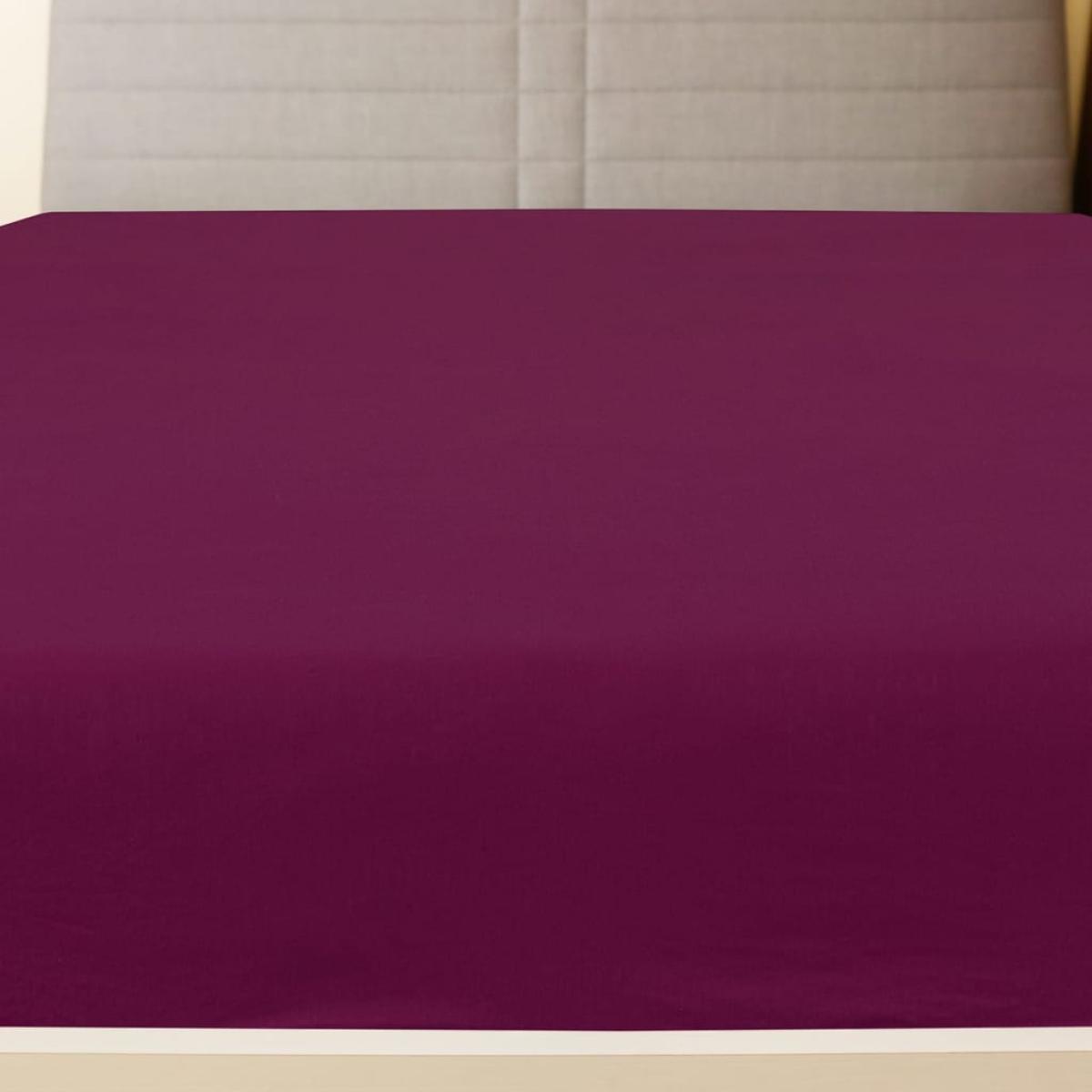 Sábanas bajeras jersey 2 uds algodón burdeos 100x200 cm