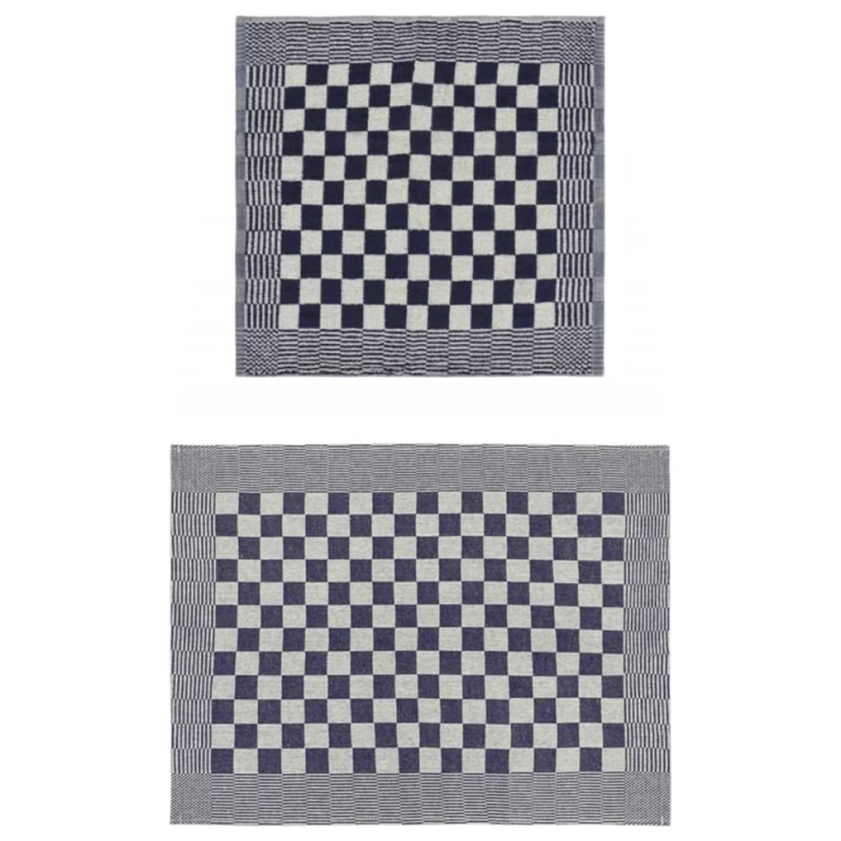 Juego de paños 20 unidades algodón azul y blanco