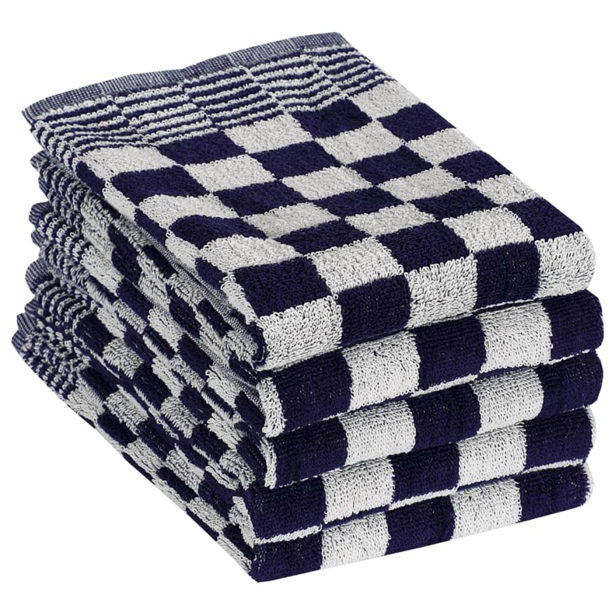 Juego de paños 20 unidades algodón azul y blanco