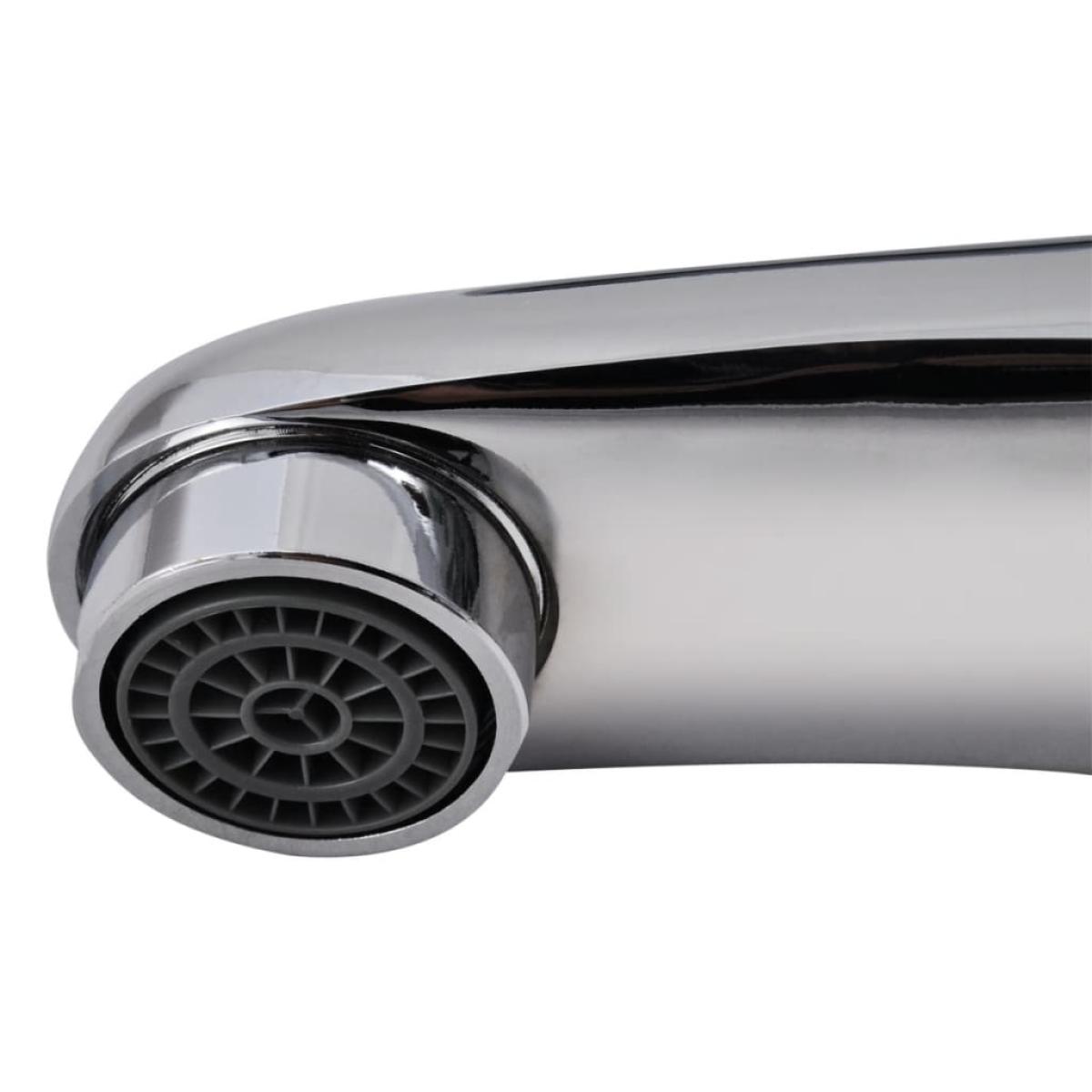 Grifo mezclador de lavabo cromado