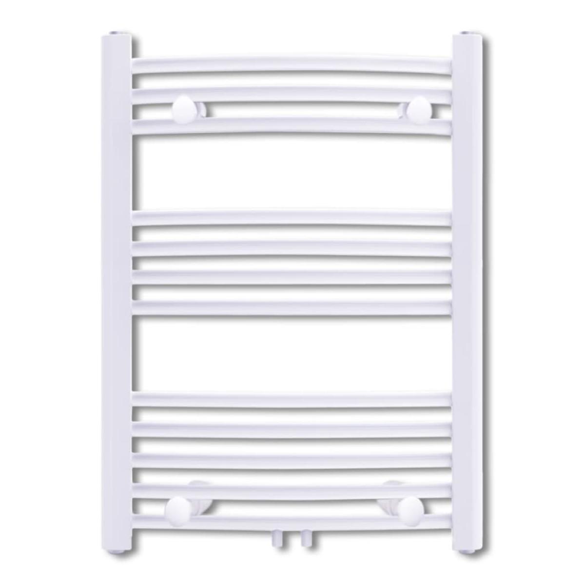 Radiador toallero de baño con rieles curvados 500 x 764 mm 