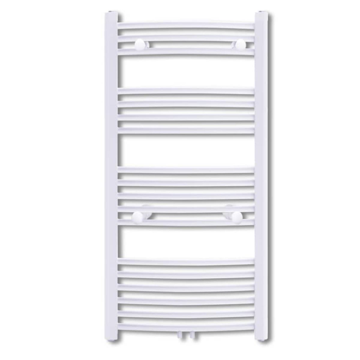 Radiador toallero de baño con rieles curvados 500 x 1160 mm