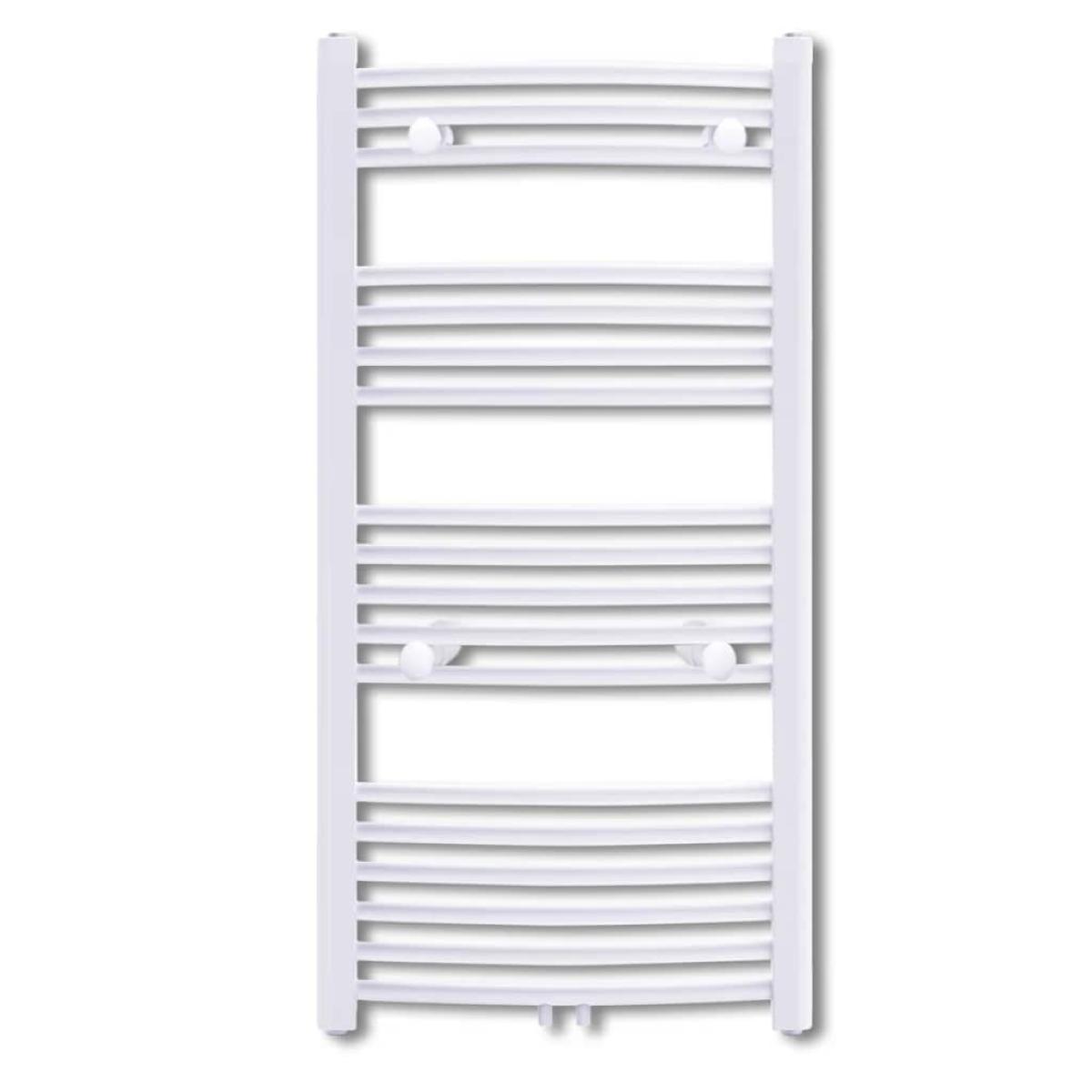 Radiador toallero de baño con rieles curvados 600 x 1160 mm