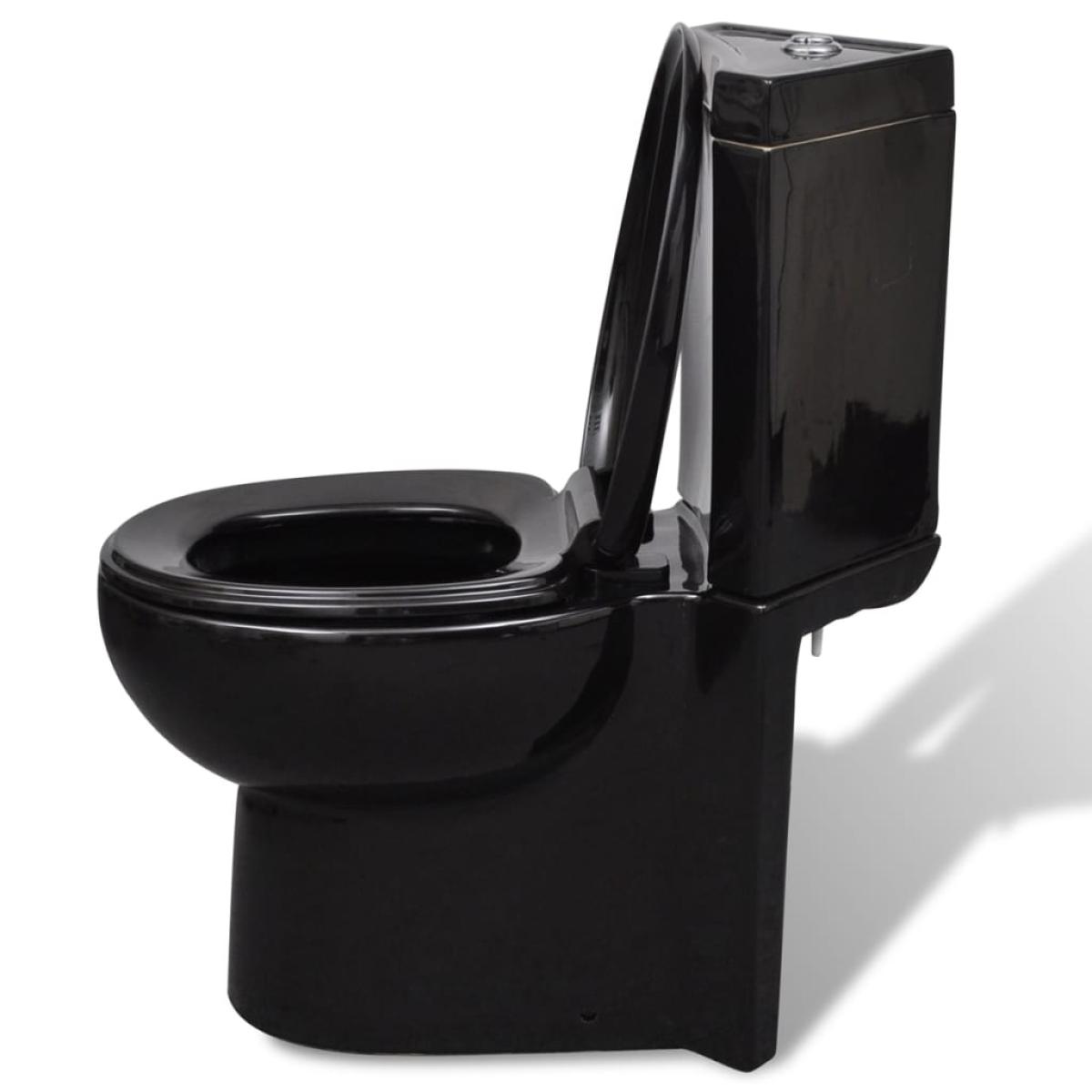 Inodoro de cerámica angular de color negro