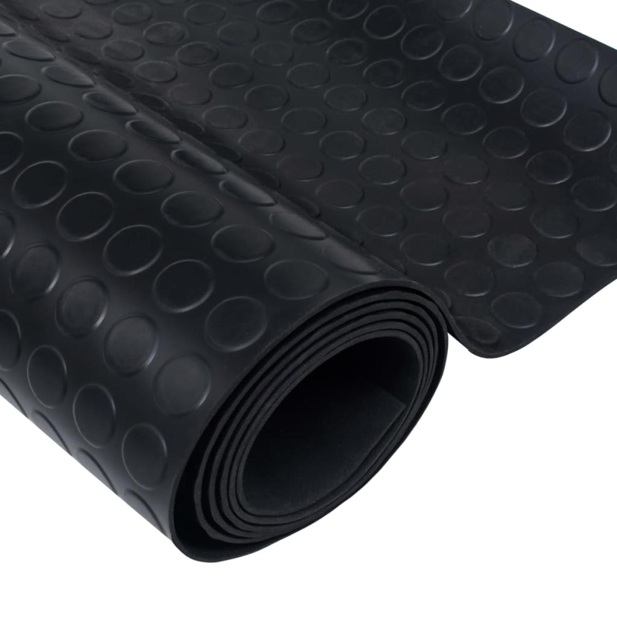 Alfombrilla de goma antideslizante con puntos 2x1 m 