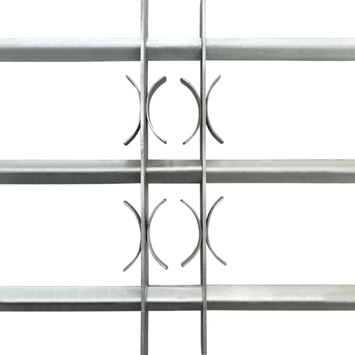 Reja de seguridad ajustable ventana con 3 barras 500-650 mm