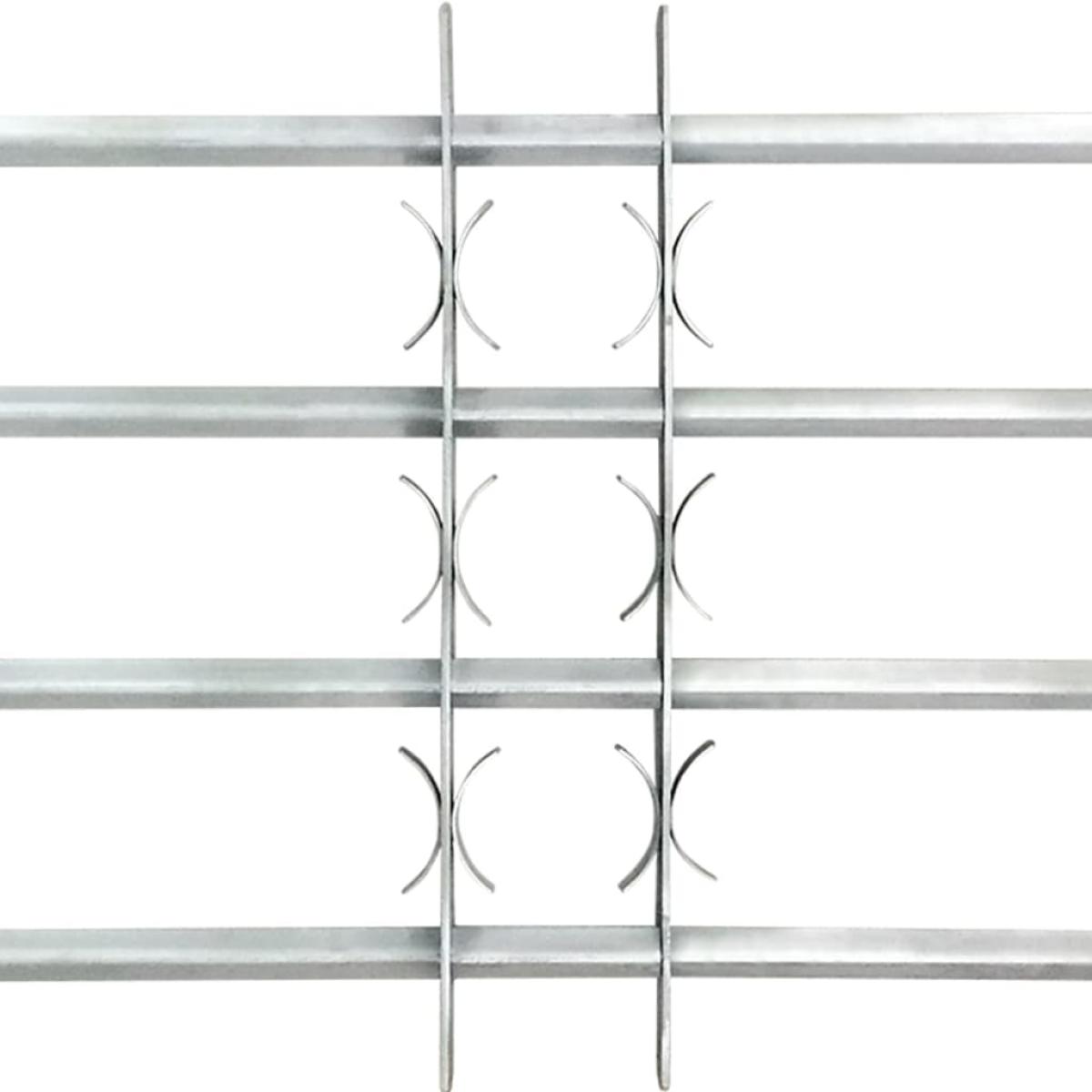 Reja de seguridad ajustable ventana con 4 barras 500-650 mm