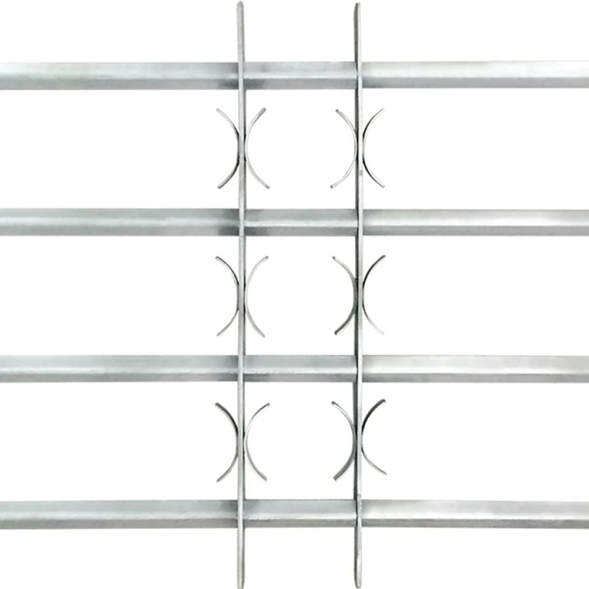 Reja de seguridad ajustable ventana con 4 barras 1000-1500 mm