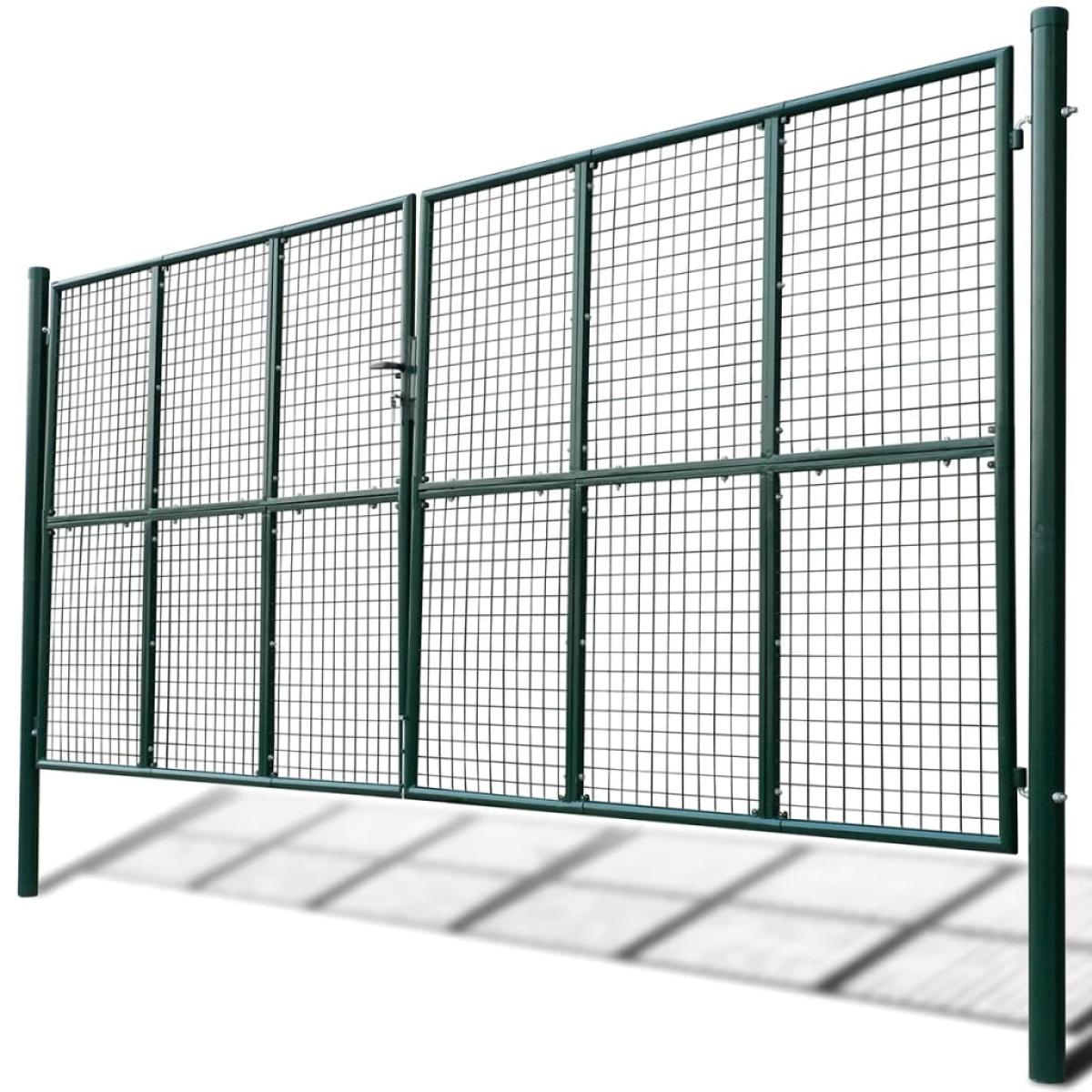 Verja mallada para el jardín, 415 x 250 cm -400 x 200 cm