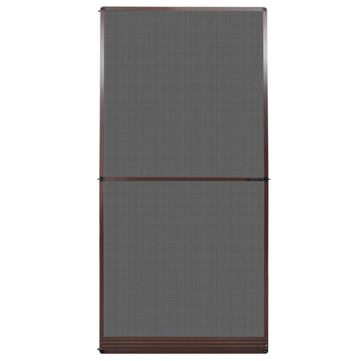 Mosquitera con bisagras para puertas marrón 120x240 cm