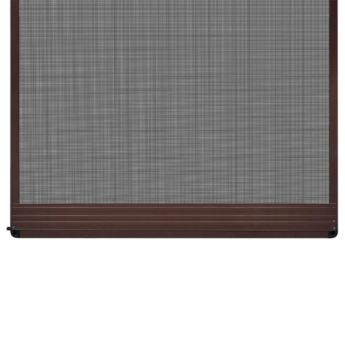 Mosquitera con bisagras para puertas marrón 120x240 cm