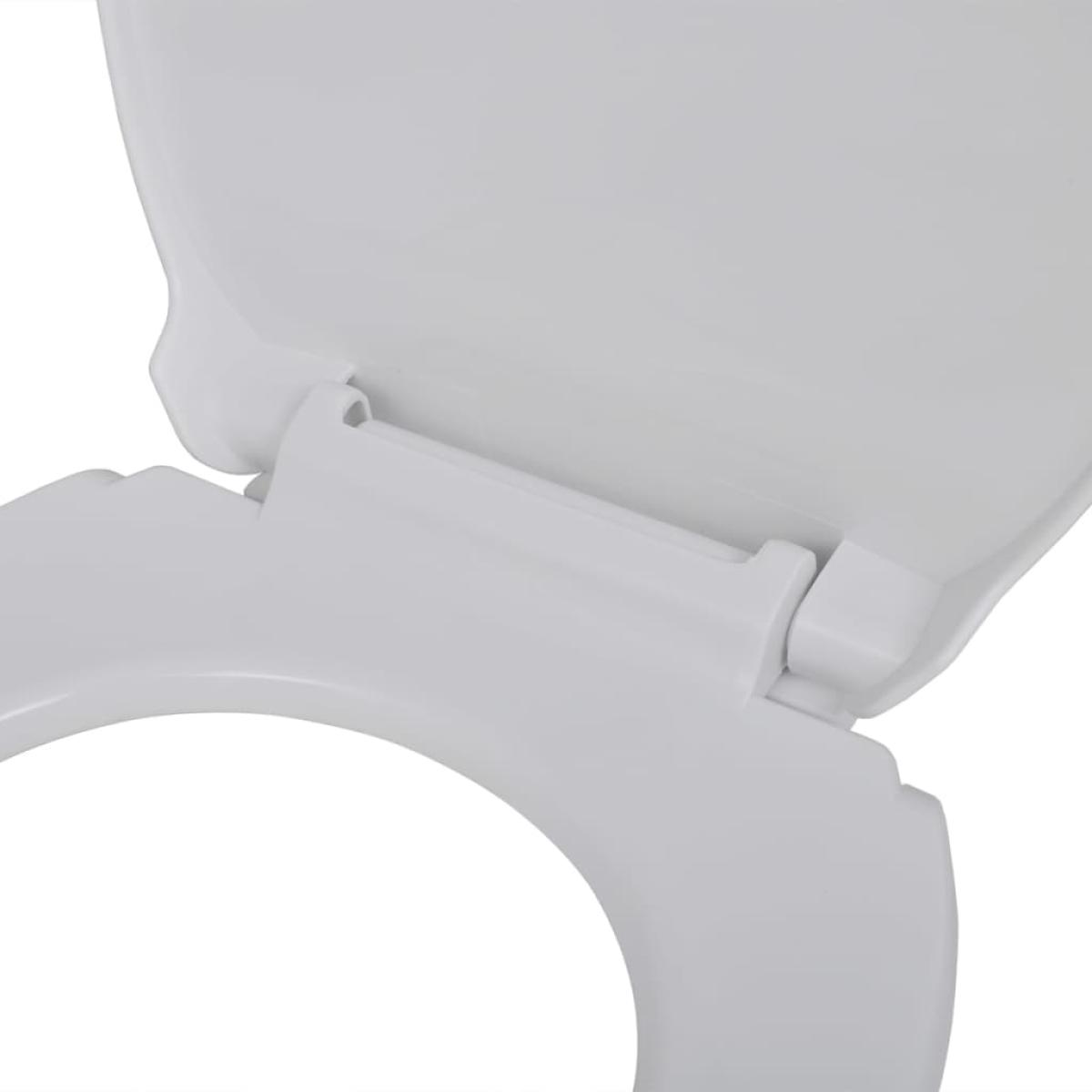 Tapa y asiento de váter con cierre suave ovalado blanco