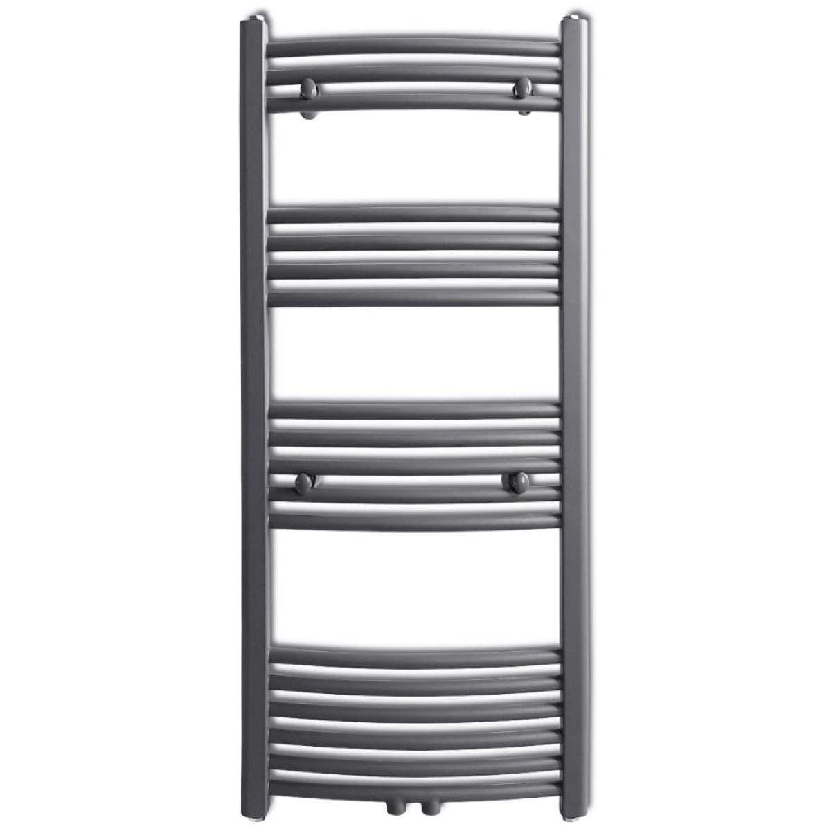 Radiador toallero curvo gris 500 x 1160 mm