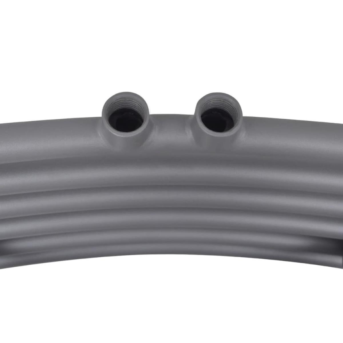 Radiador toallero curvo gris 500 x 1160 mm