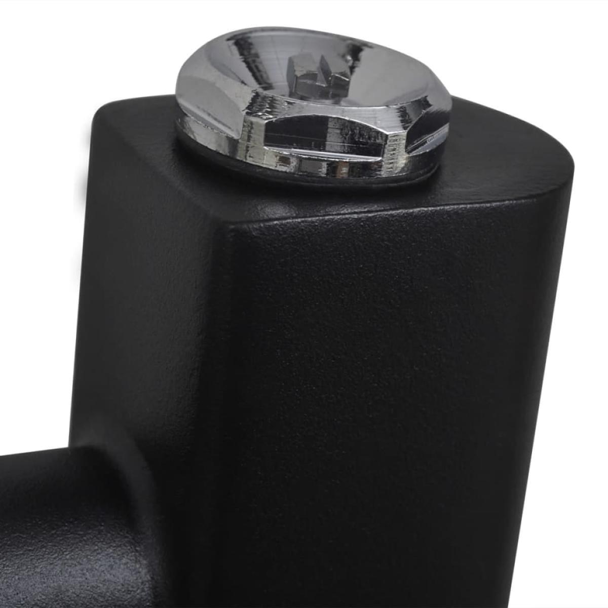 Radiador toallero de baño recto negro 600 x 1160 mm