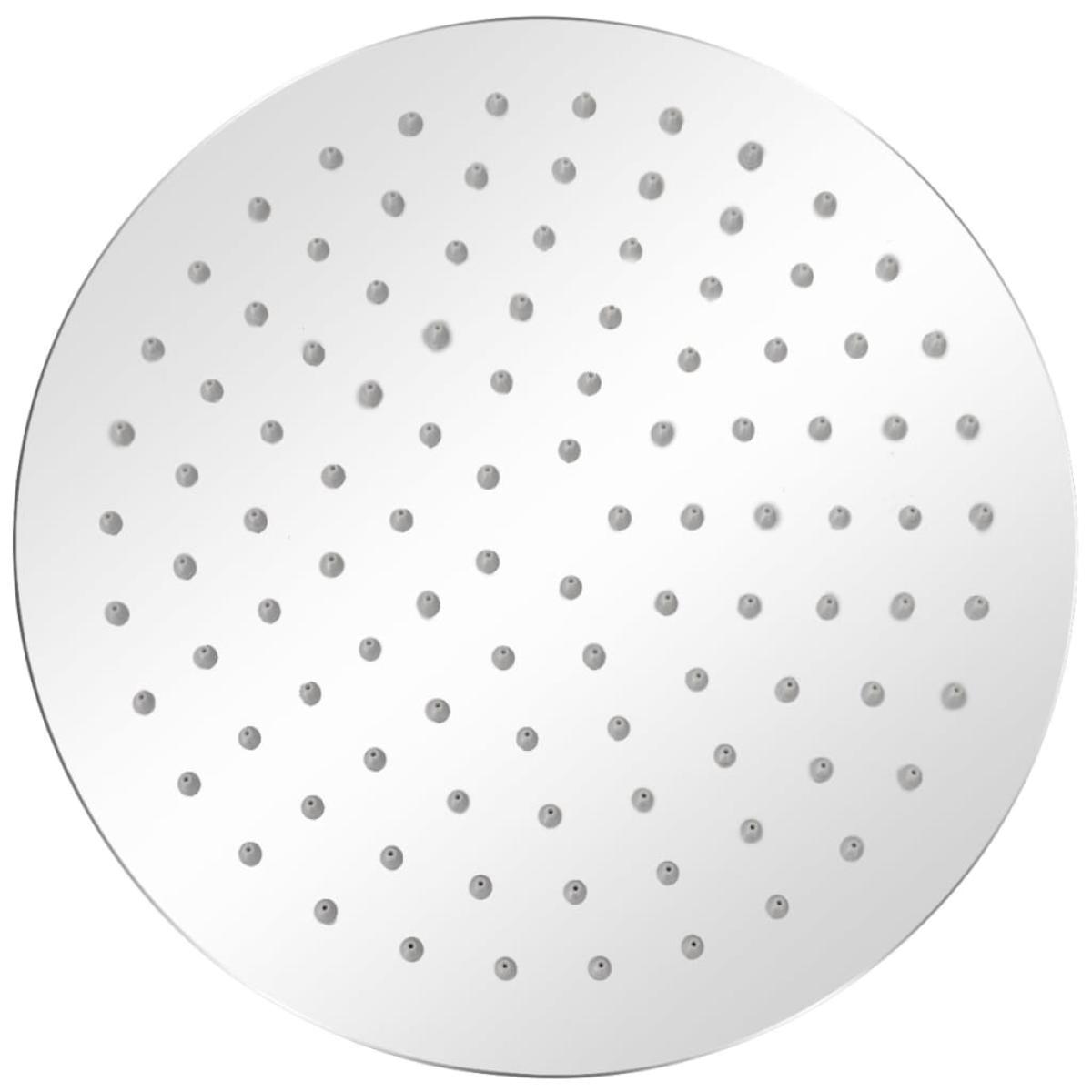 Cabezal de ducha redondo efecto lluvia acero inoxidable 25 cm