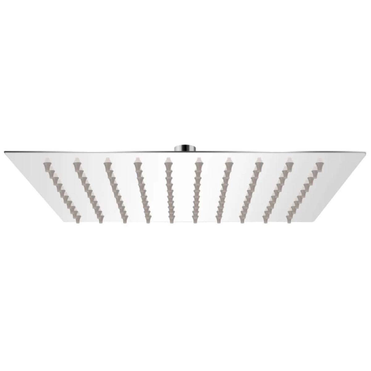 Cabezal de ducha cuadrado efecto lluvia acero inoxidable 20x20