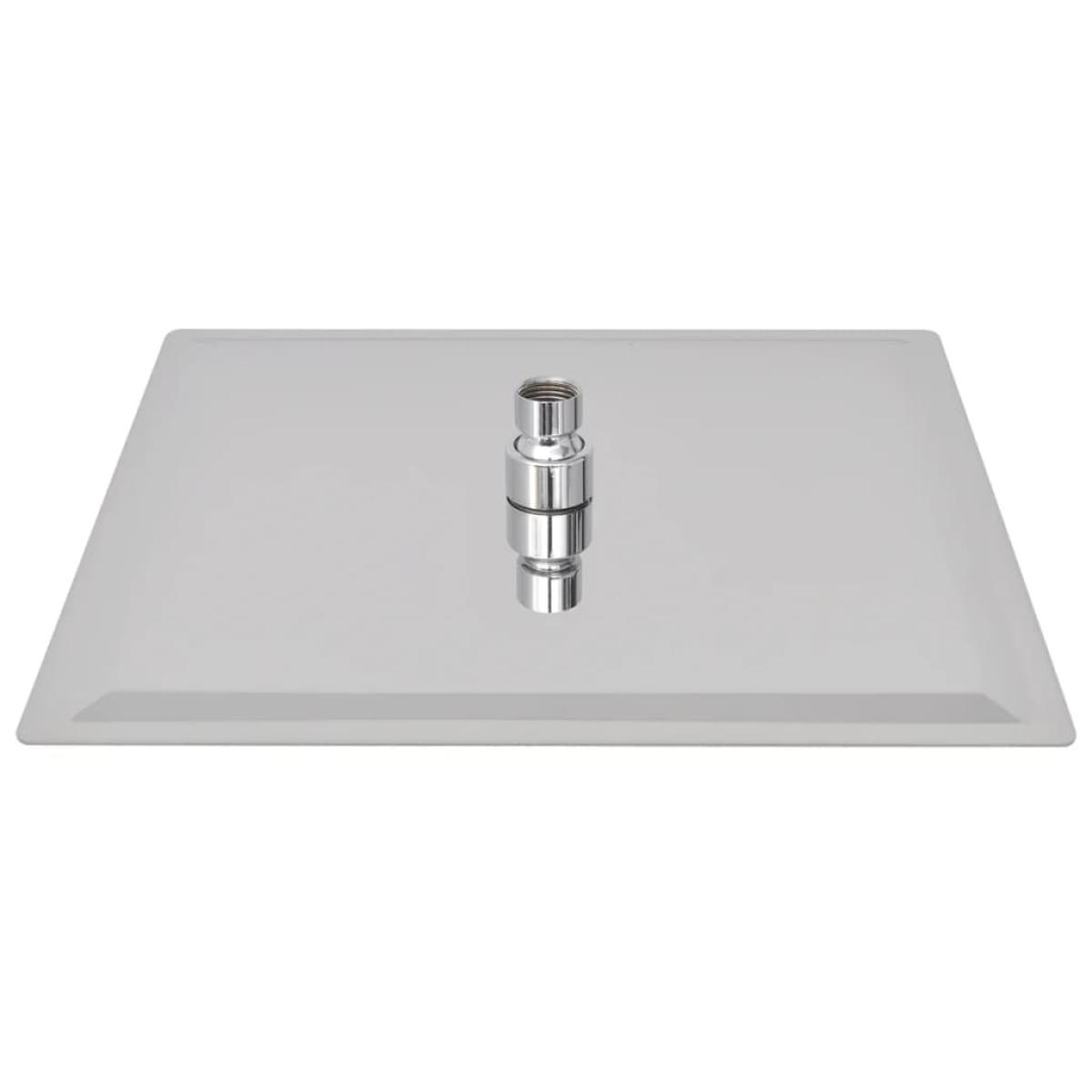 Cabezal de ducha cuadrado efecto lluvia acero inoxidable 30x30