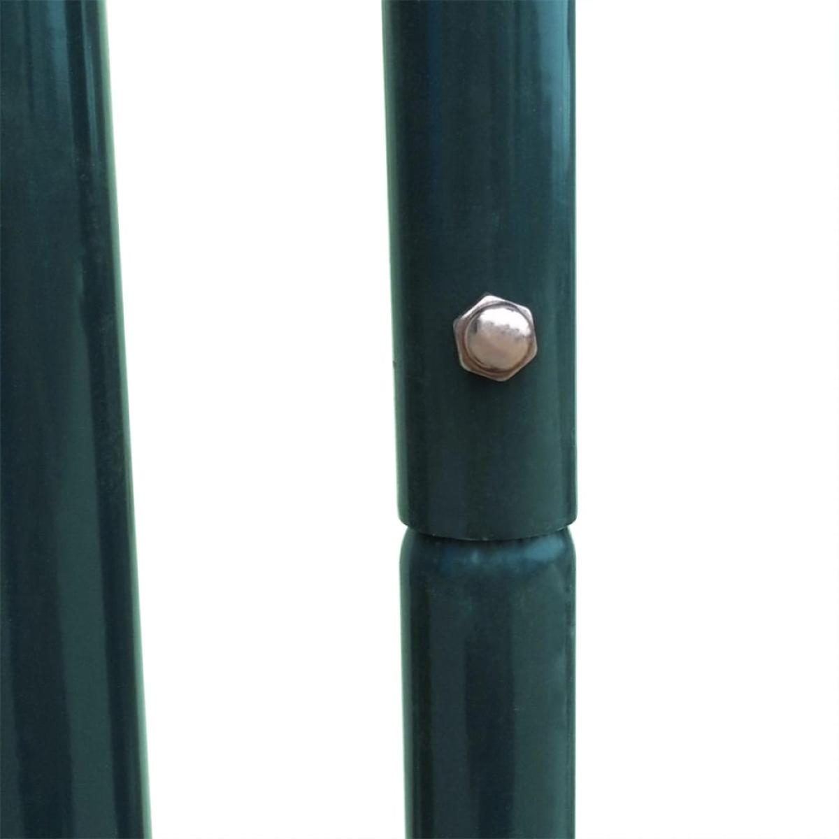 Puerta de valla de jardín 100x100 cm verde