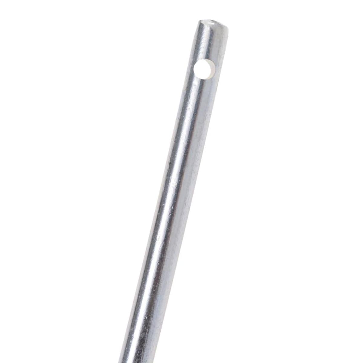 Soporte para planta espiral 5 unidades 110 cm acero galvanizado