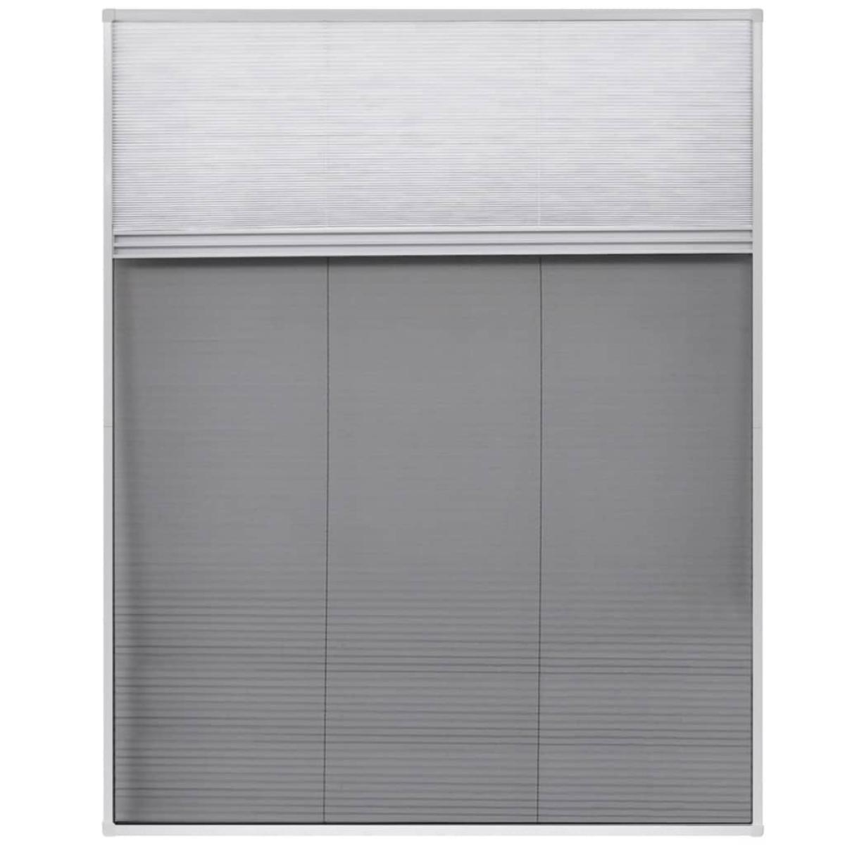 Mosquitera plisada para ventanas aluminio 80x100cm com sombrilla 