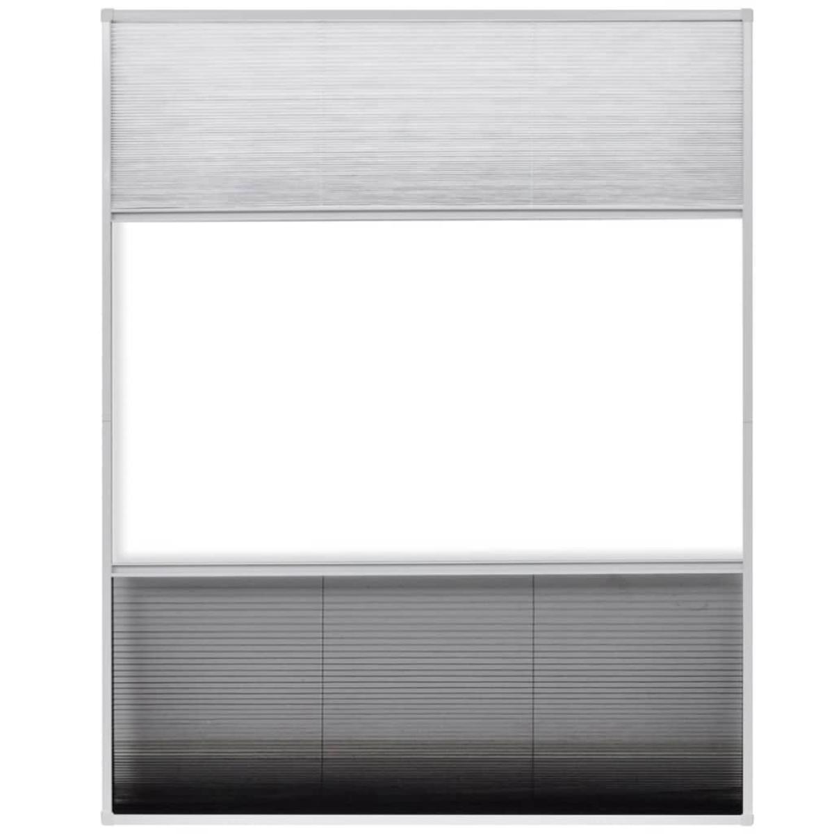 Mosquitera plisada para ventanas aluminio 80x100cm com sombrilla 