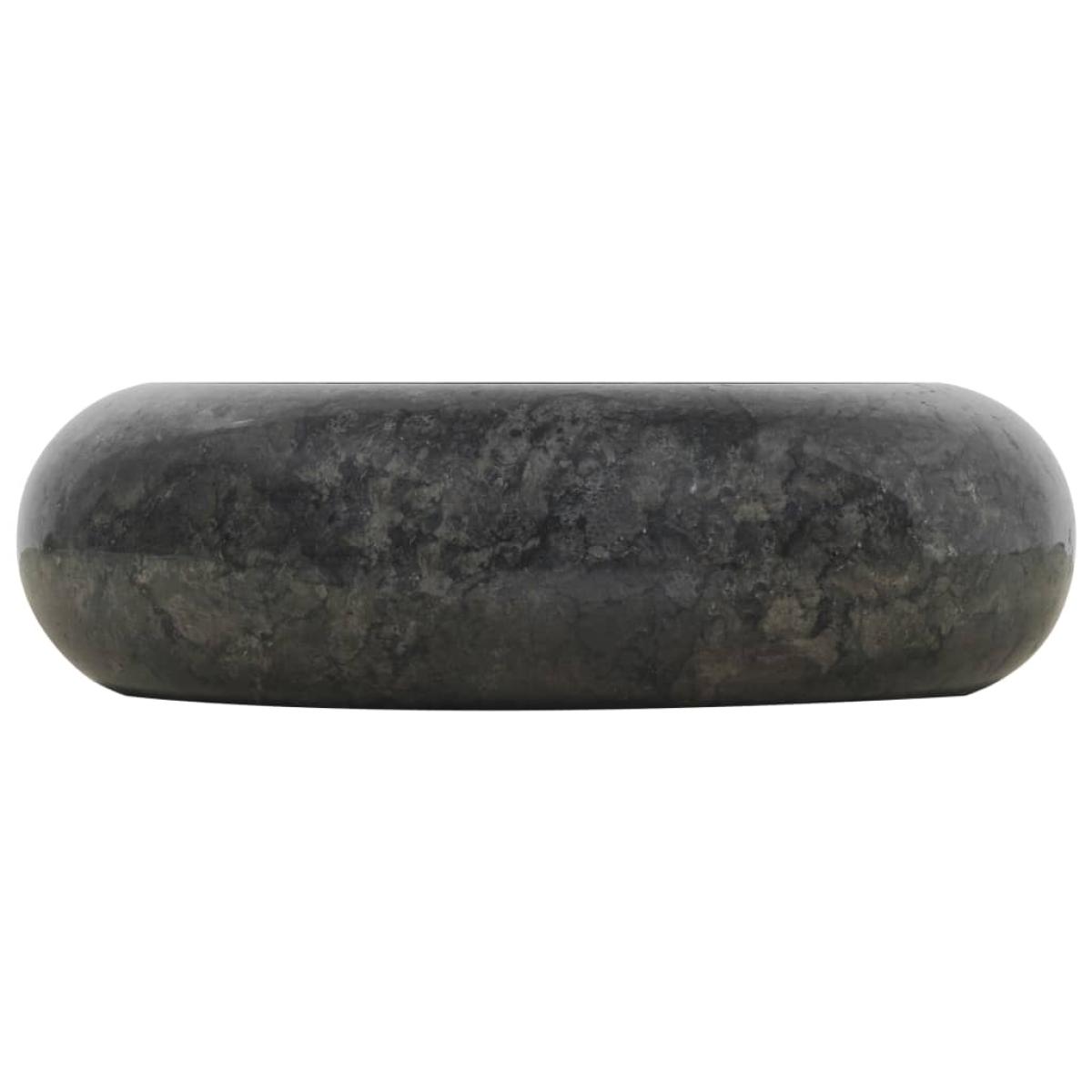Lavabo de mármol negro 40x12 cm