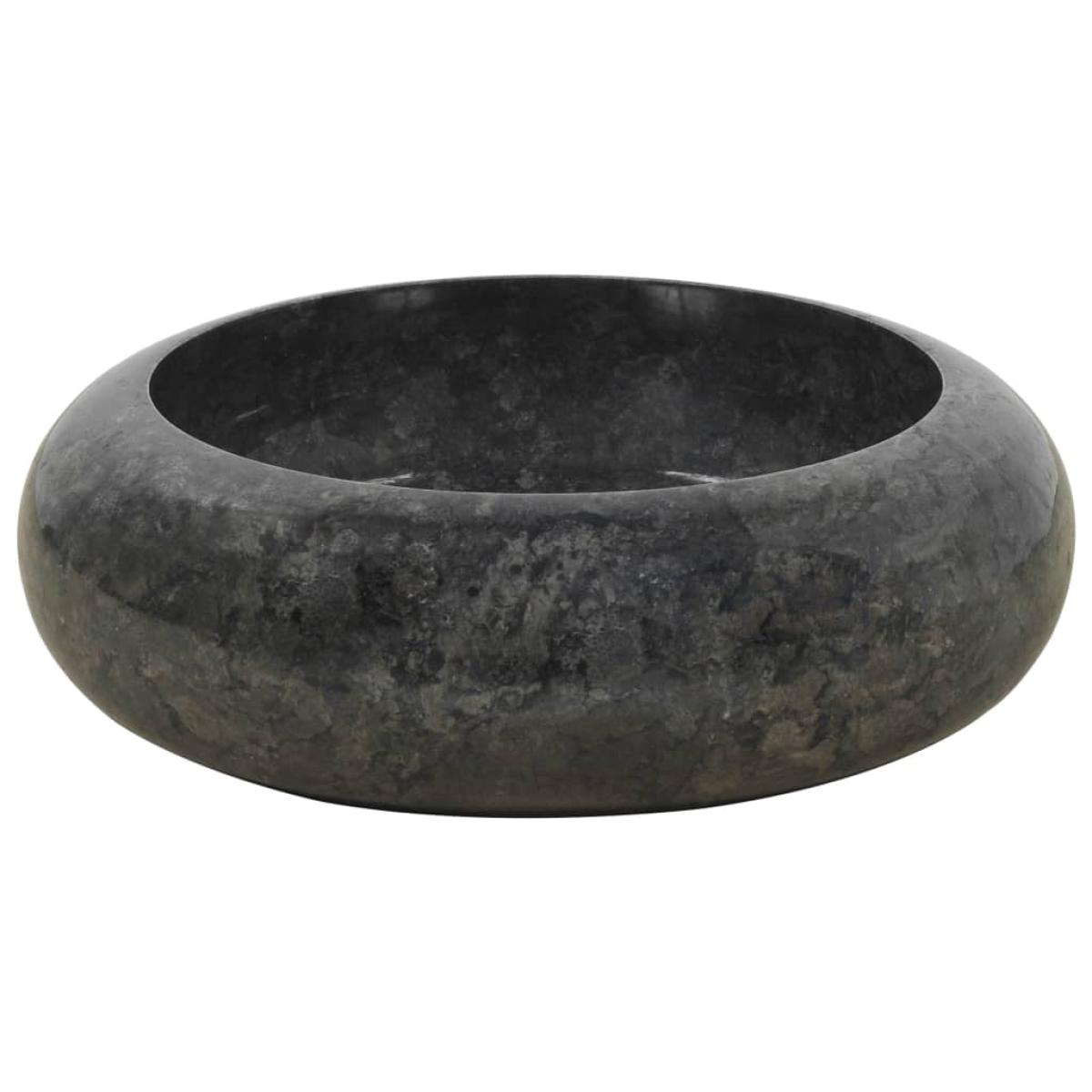 Lavabo de mármol negro 40x12 cm