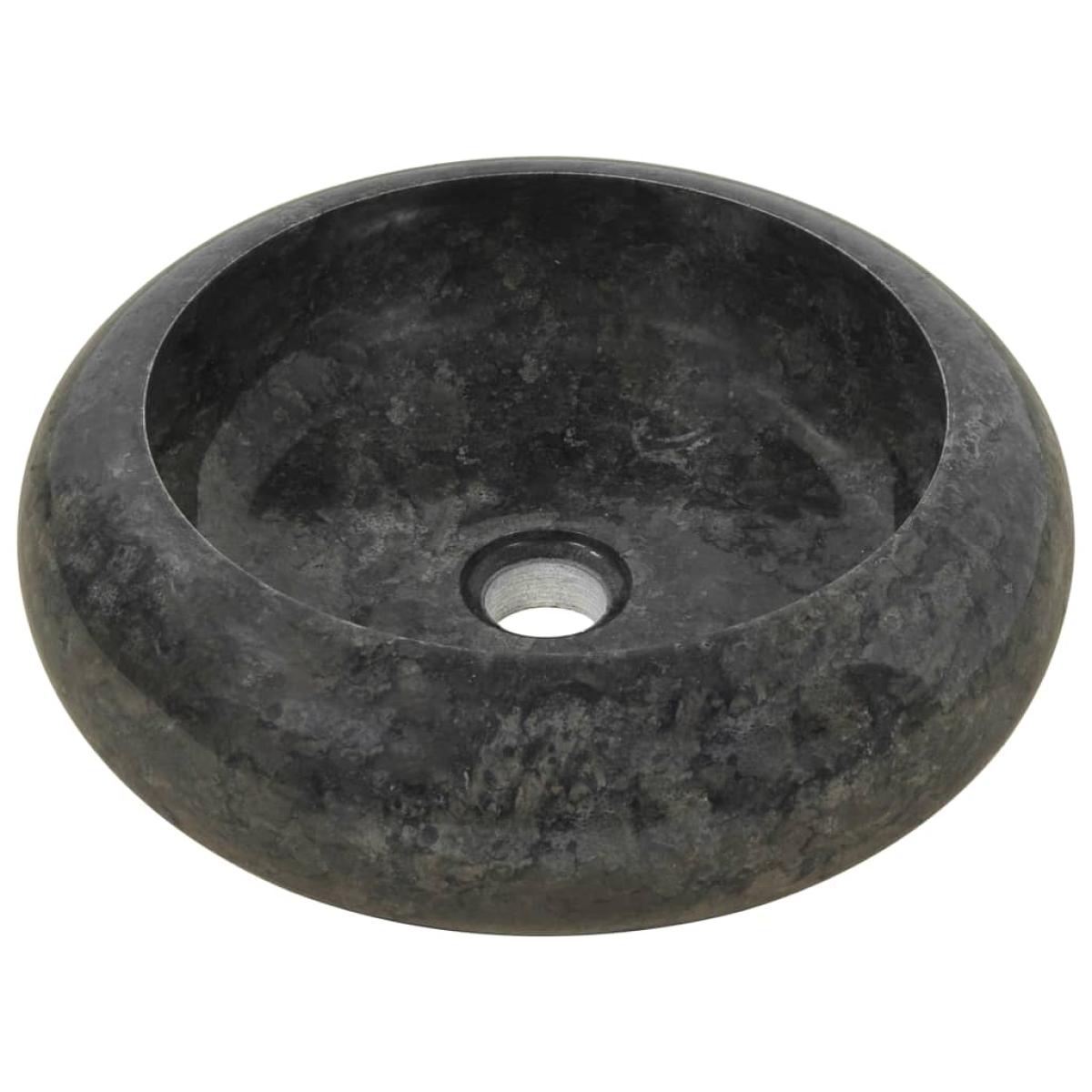Lavabo de mármol negro 40x12 cm