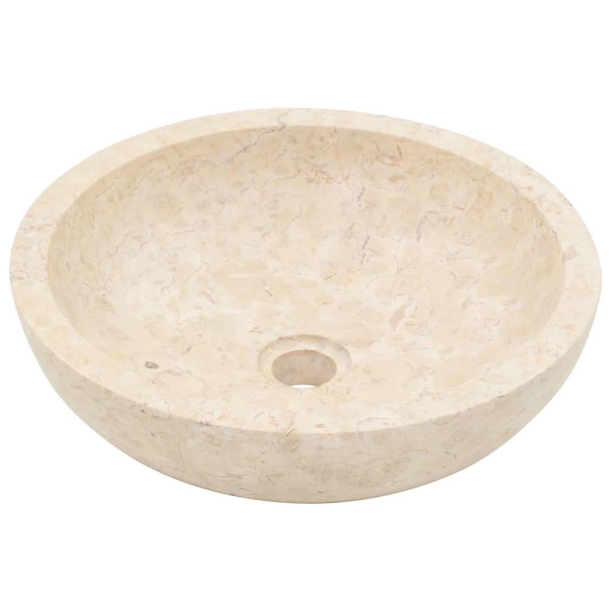 Lavabo 40x12 cm mármol color crema