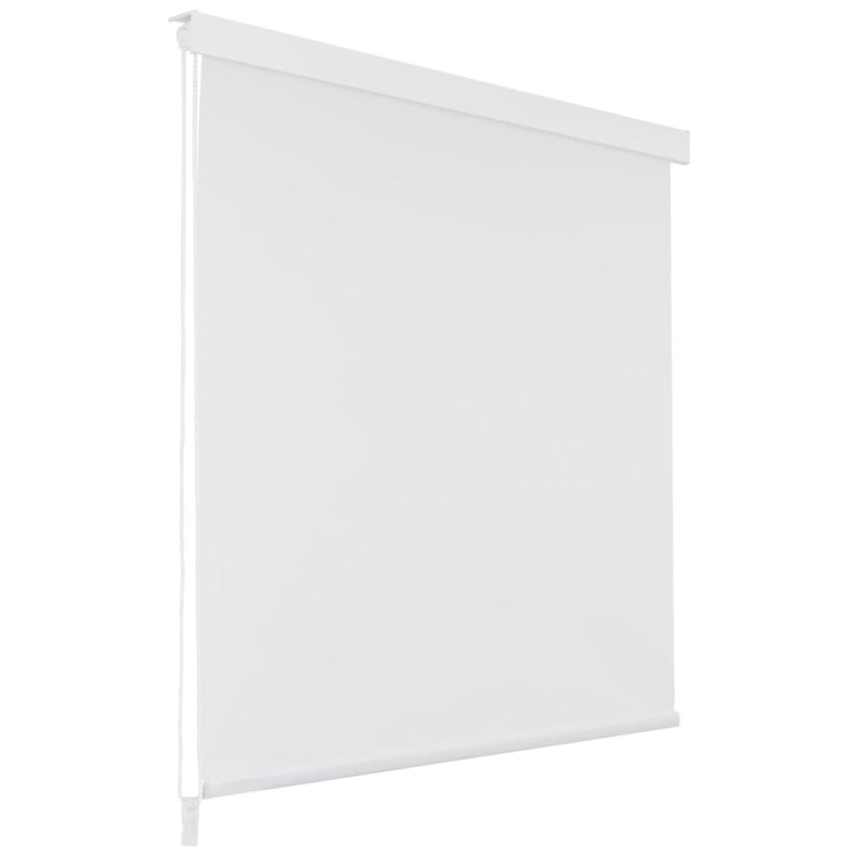Persiana enrollable de ducha 140x240 cm blanco