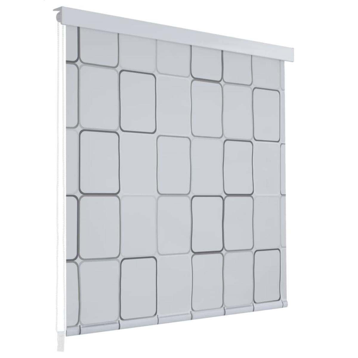 Persiana enrollable de ducha 80x240 cm cuadrados