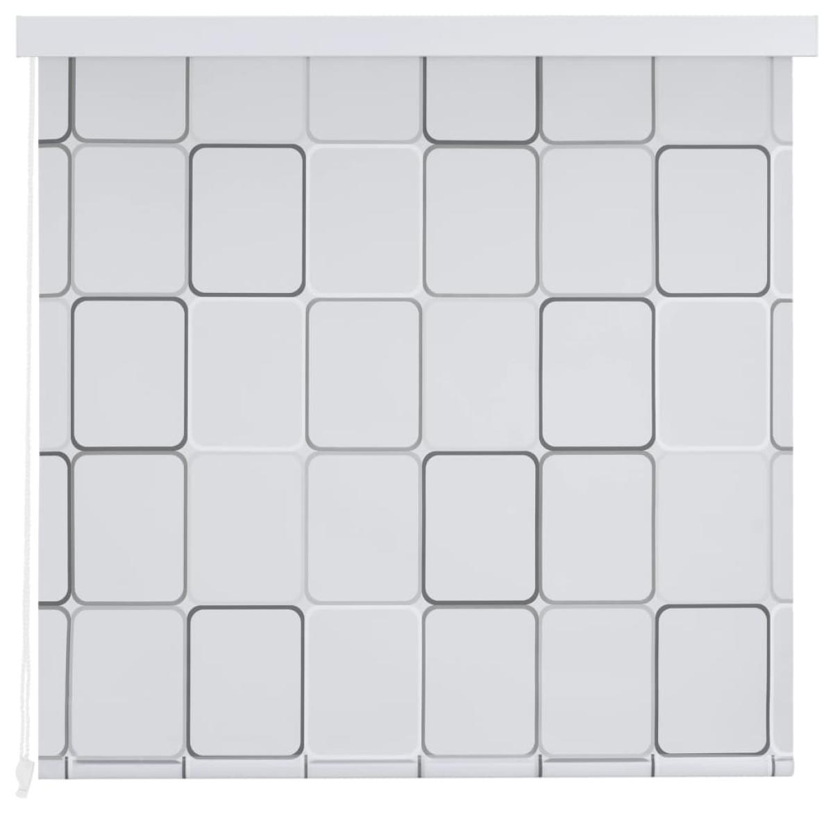 Persiana enrollable de ducha 160x240 cm cuadrados 