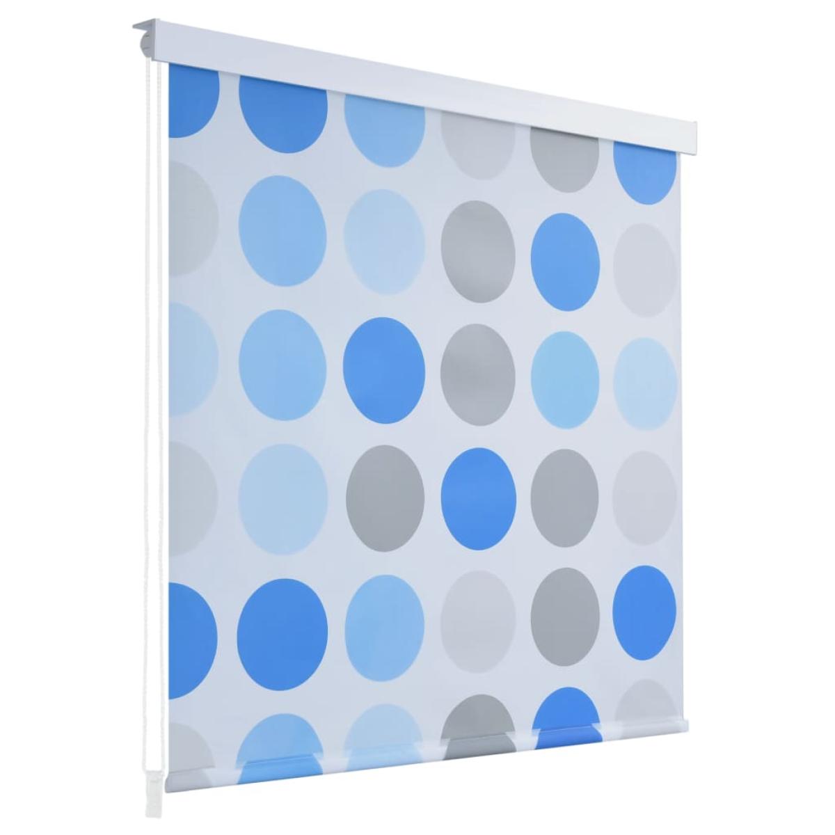 Persiana enrollable de ducha 140x240 cm círculos