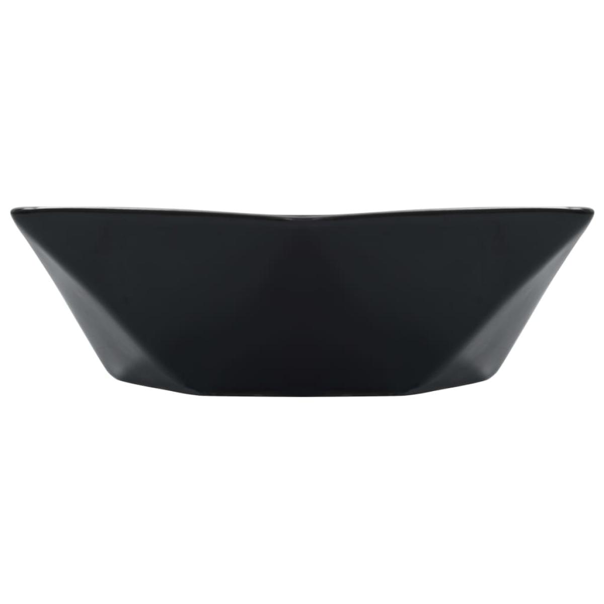 Lavabo 41x36,5x12 cm cerámica negro
