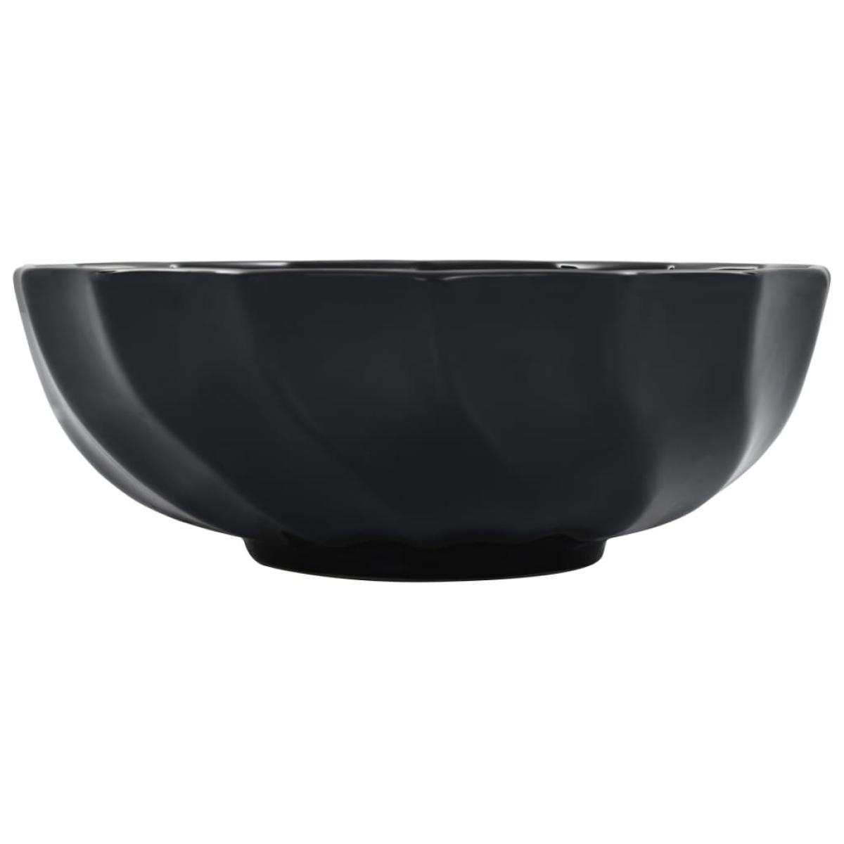 Lavabo 46x17 cm cerámica negro