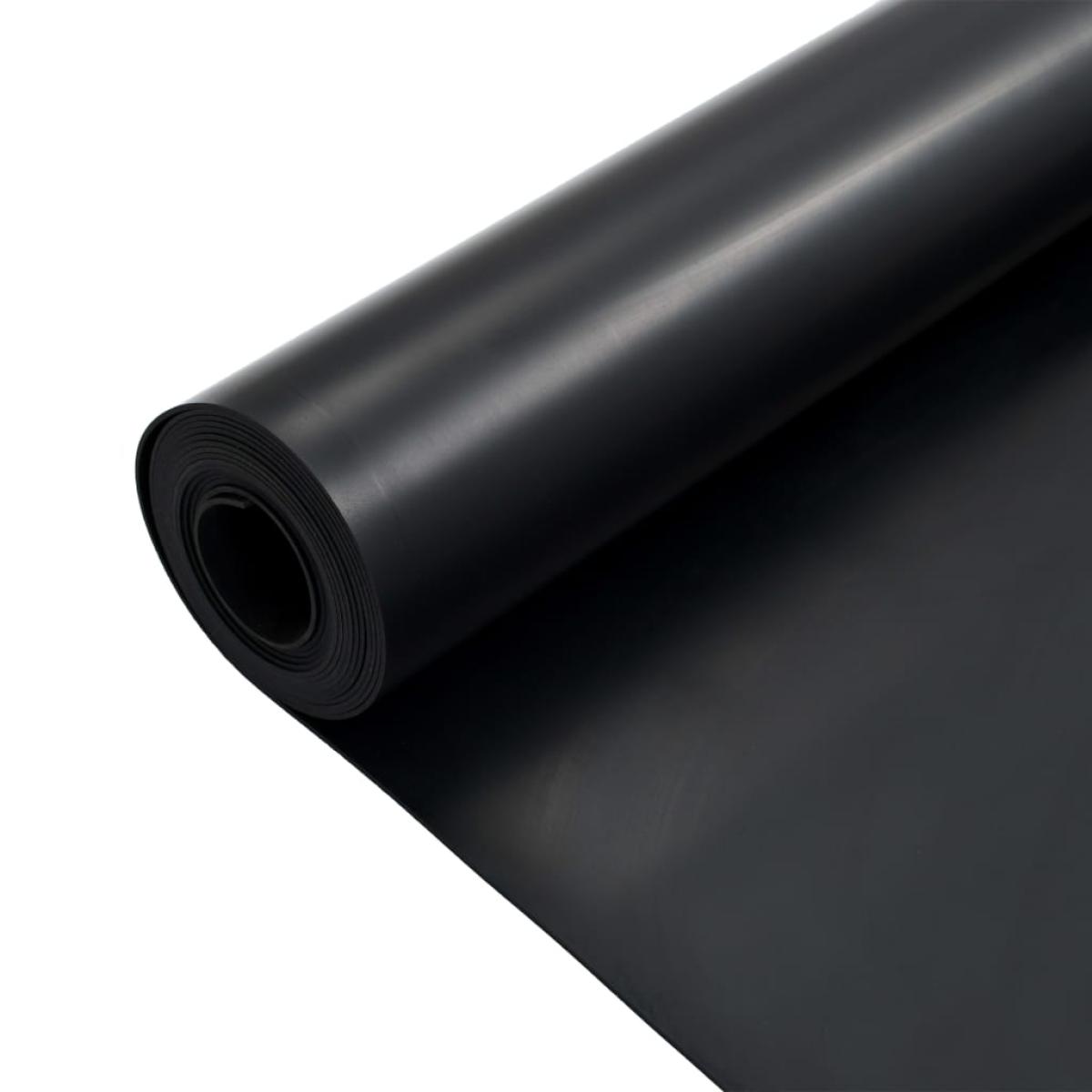 Alfombrilla de goma antideslizante 1,2x5 m 2 mm lisa