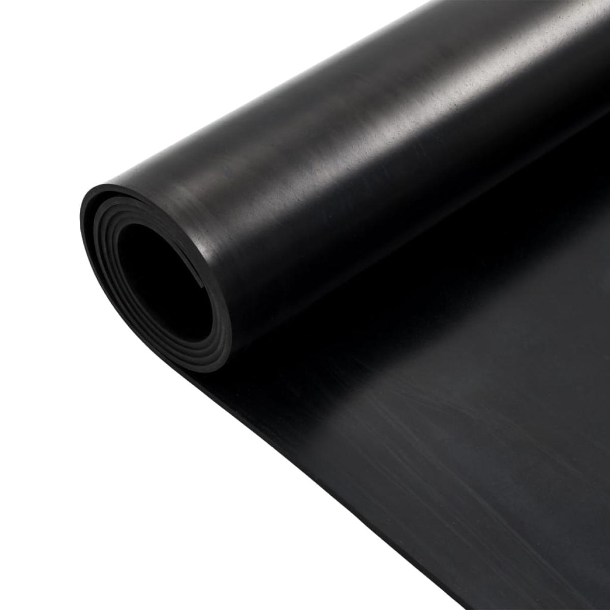 Alfombrilla de goma antideslizante 1,2x2 m 4 mm lisa